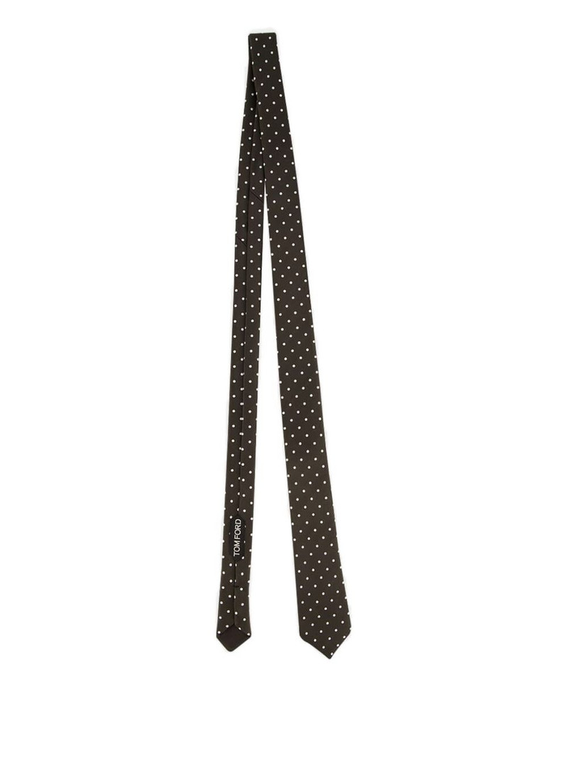 polka-dot silk tie 1