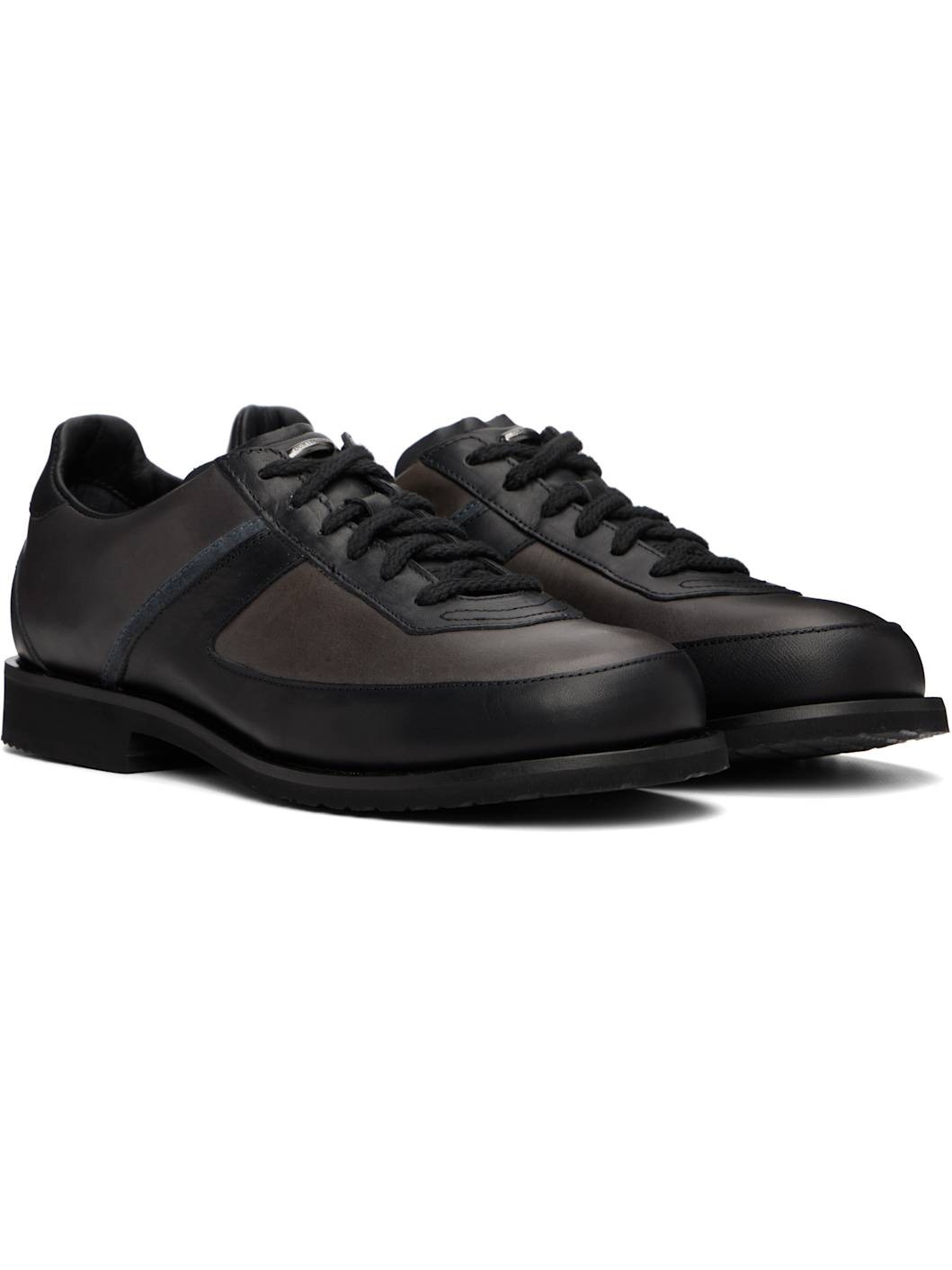 Brown & Black Ten Pin Sneakers - 4