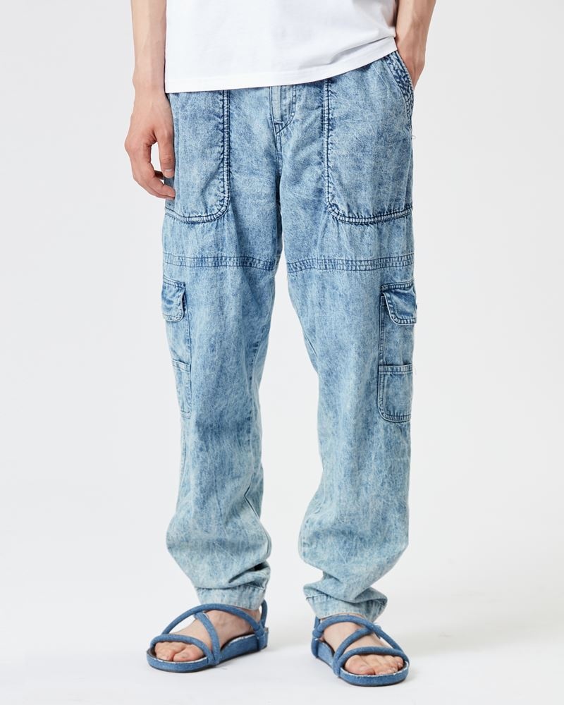 VANNI CHAMBRAY TROUSERS - 4