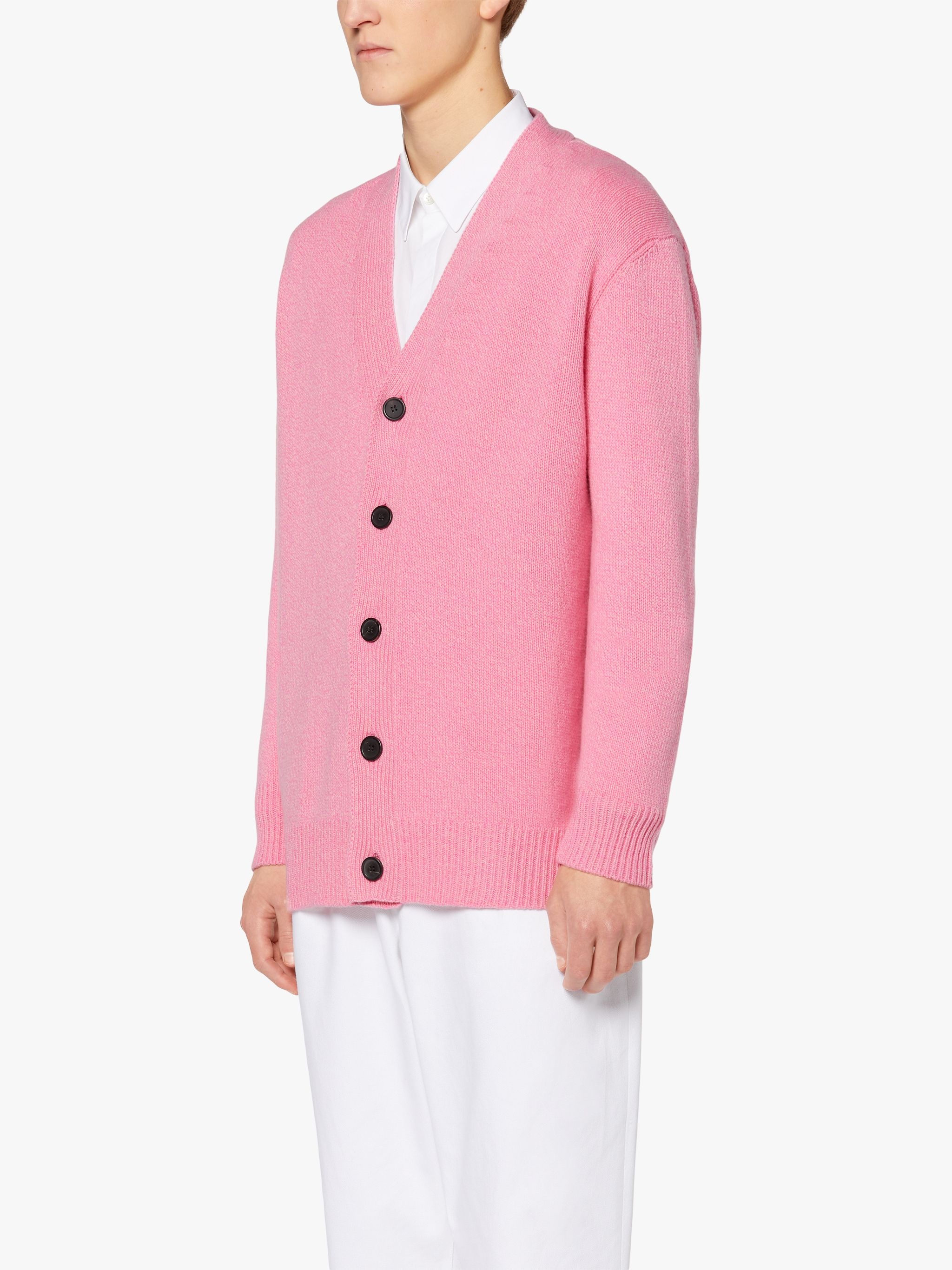 STOCKHOLM PINK MERINO WOOL & CASHMERE CARDIGAN | GKF-300 - 3