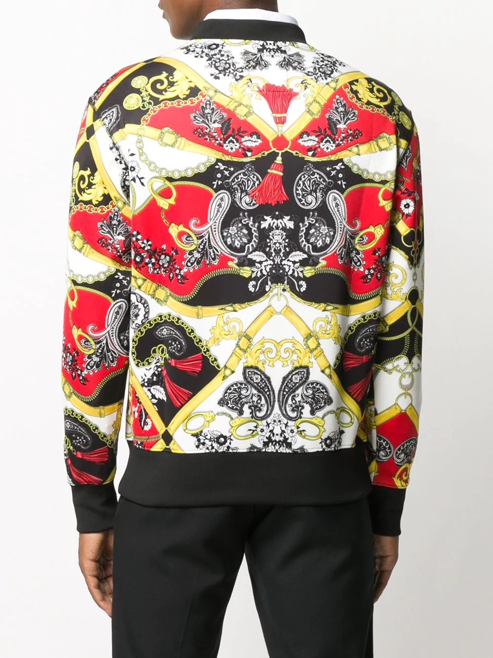 baroque print sweatshirt - 4