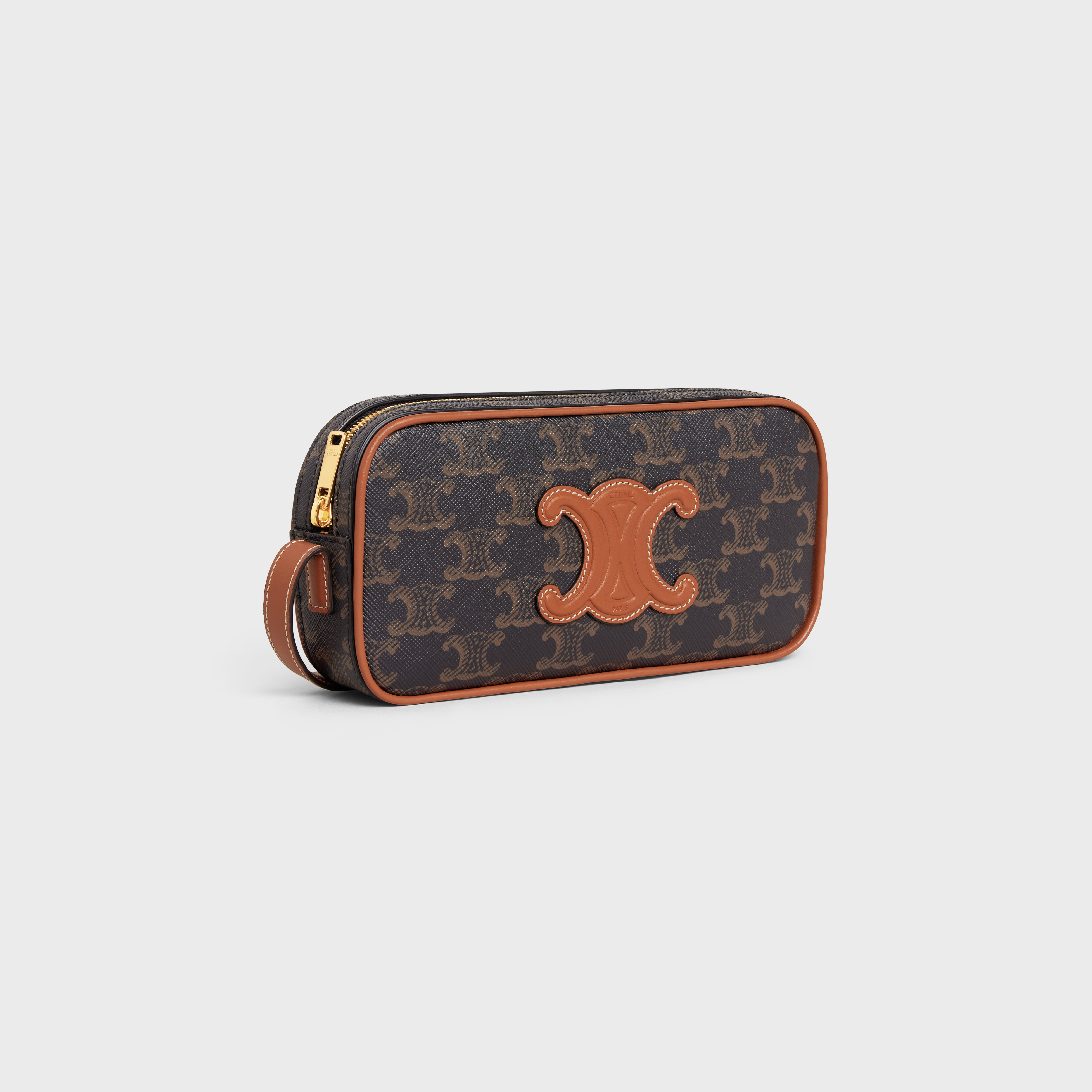 MINI CAMERA SHOULDER BAG CUIR TRIOMPHE in TRIOMPHE CANVAS and calfskin - 2