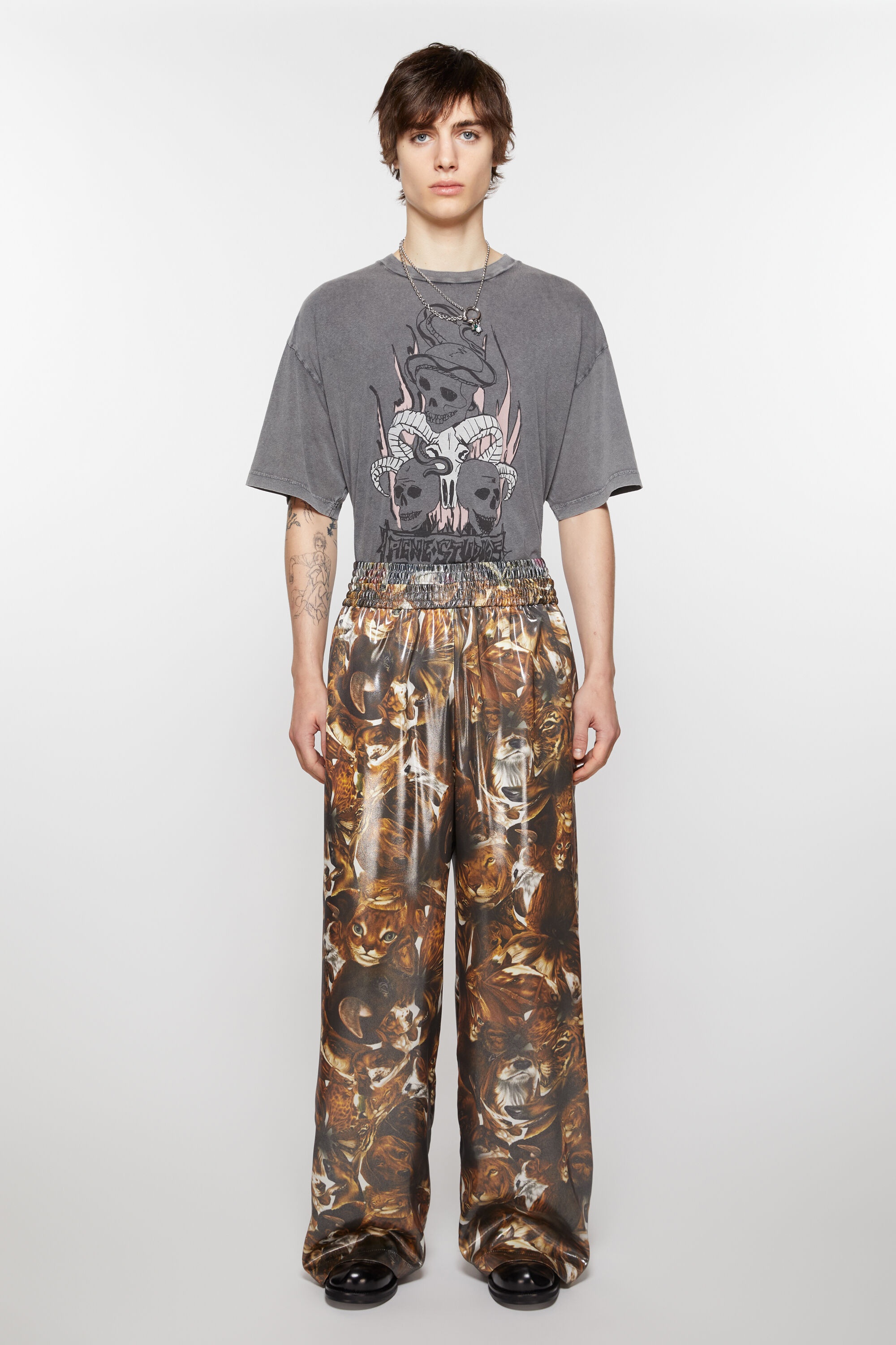 Print trousers - Brown/multi - 2