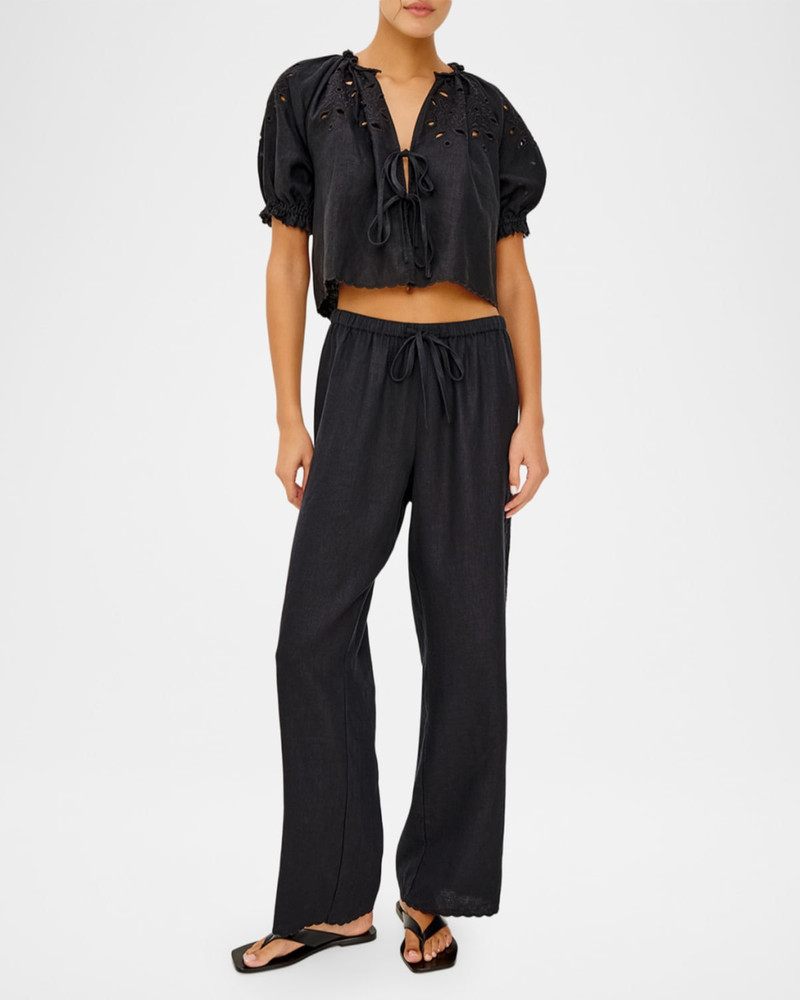 Rails Mirina Embroidered Linen Pants outlook