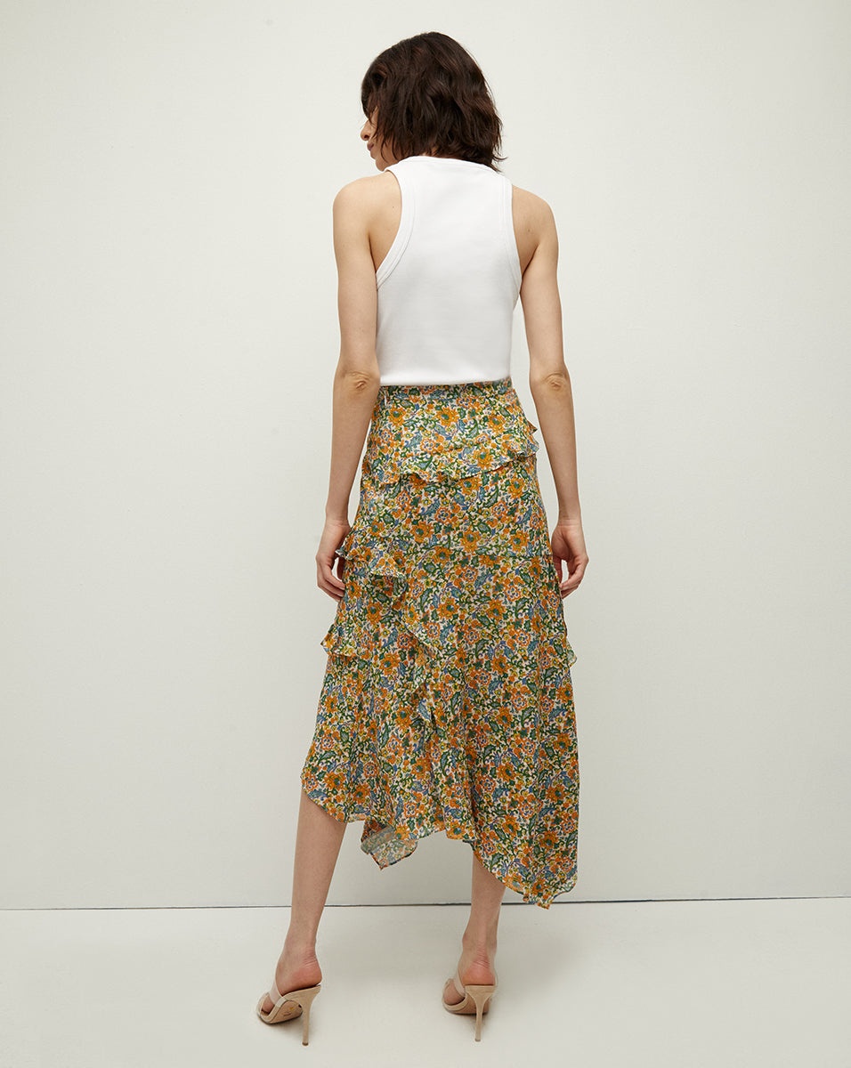 ELEONORA FLORAL-PRINT SKIRT - 5