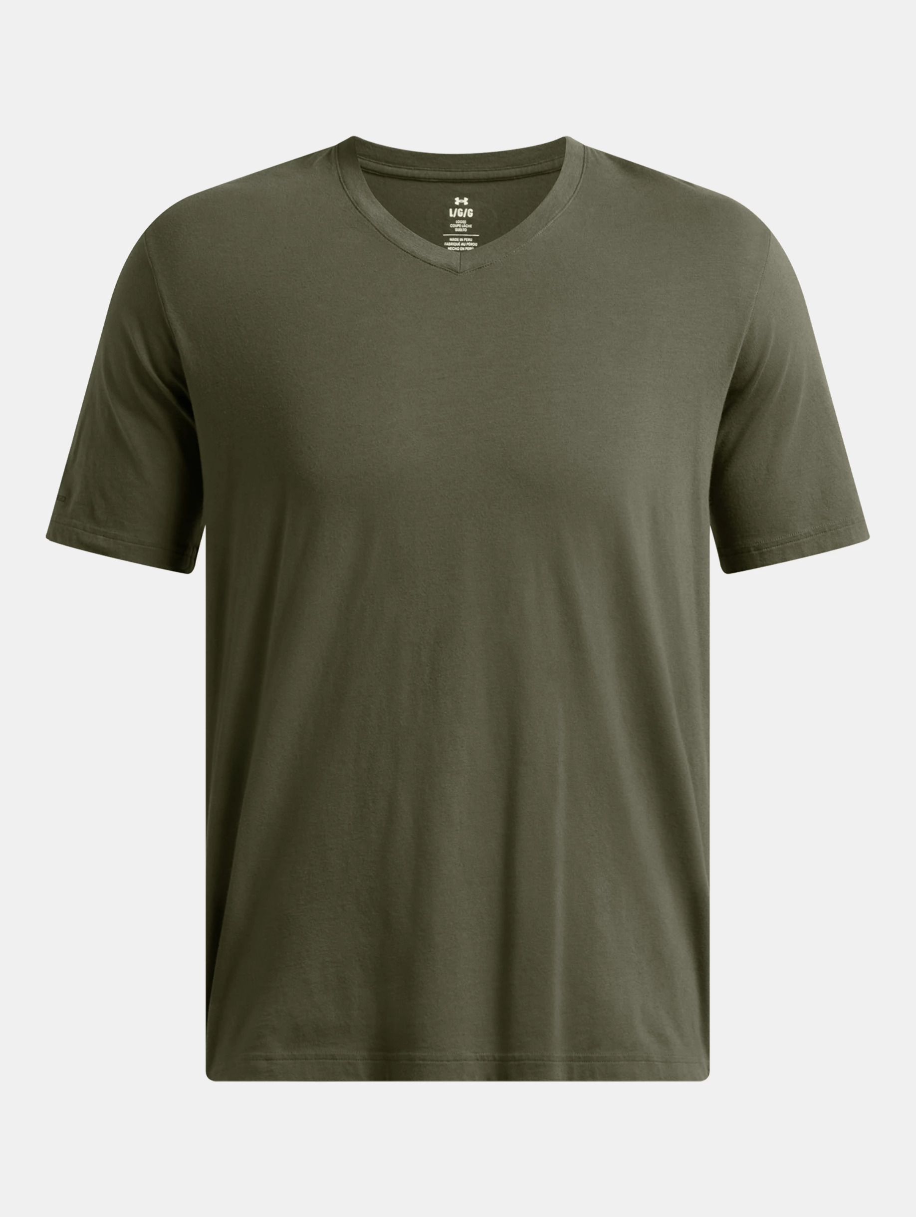 Men's UA Icon Charged Cotton® V-neck Short Sleeve - 1