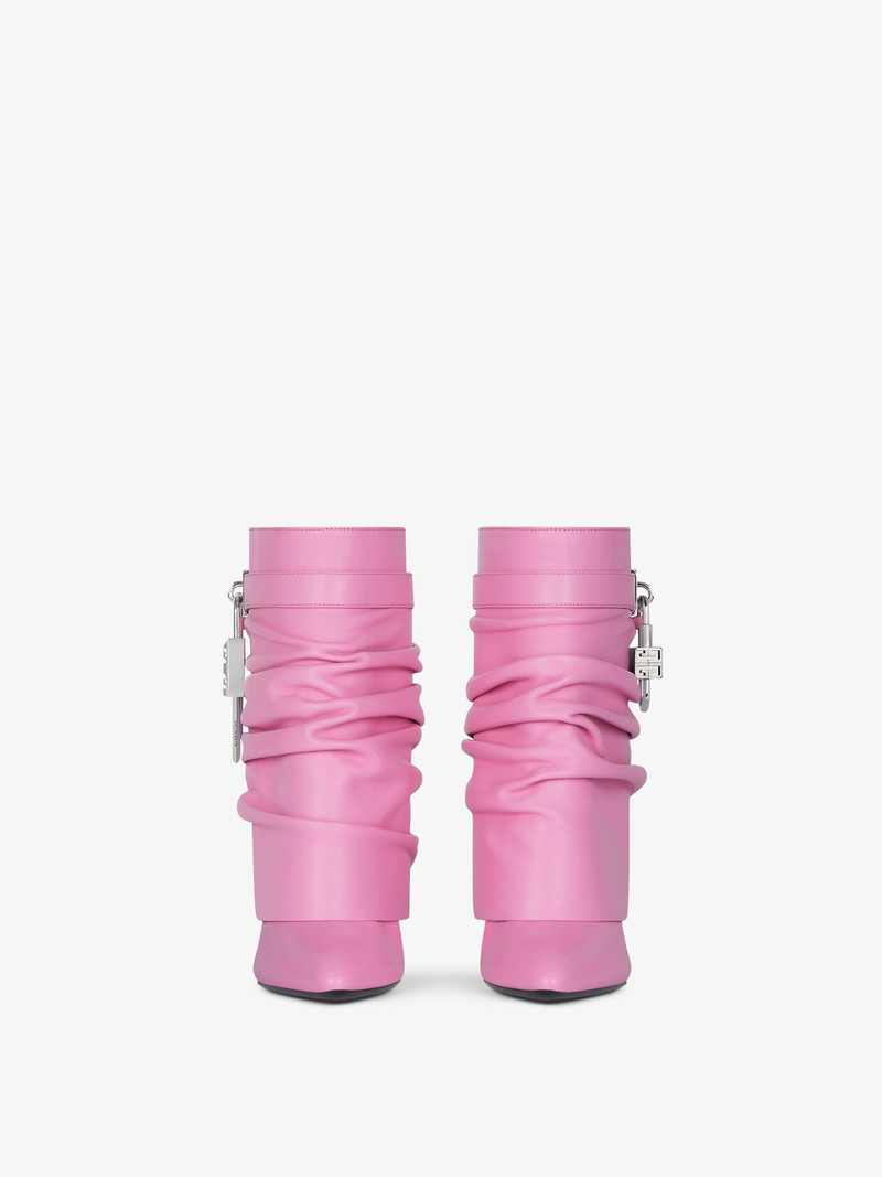 Givenchy SHARK LOCK STILETTO ANKLE BOOTS IN NAPPA LEATHER outlook