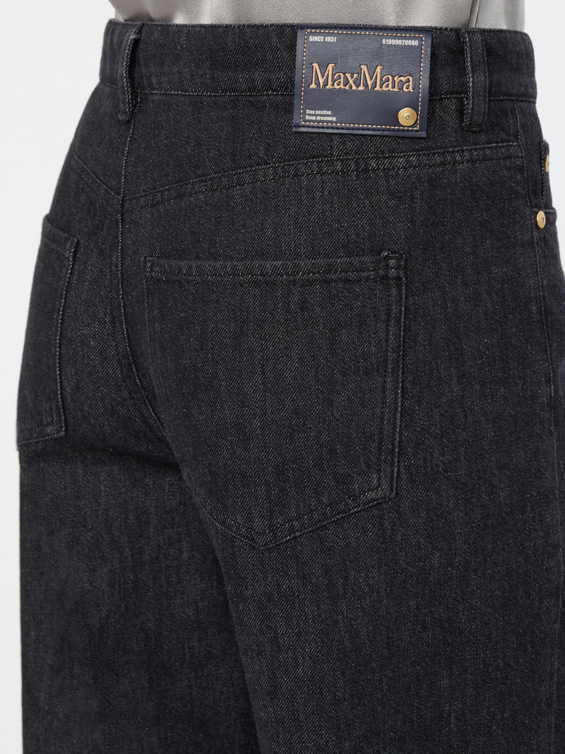 FARO Straight leg cotton denim jeans - BLACK 5