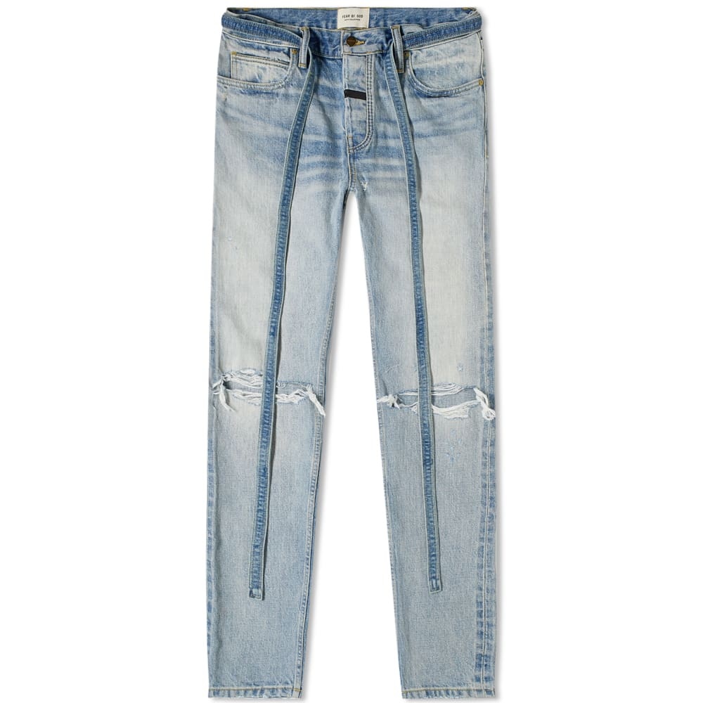 Fear of God Slim Distressed Jean - 1