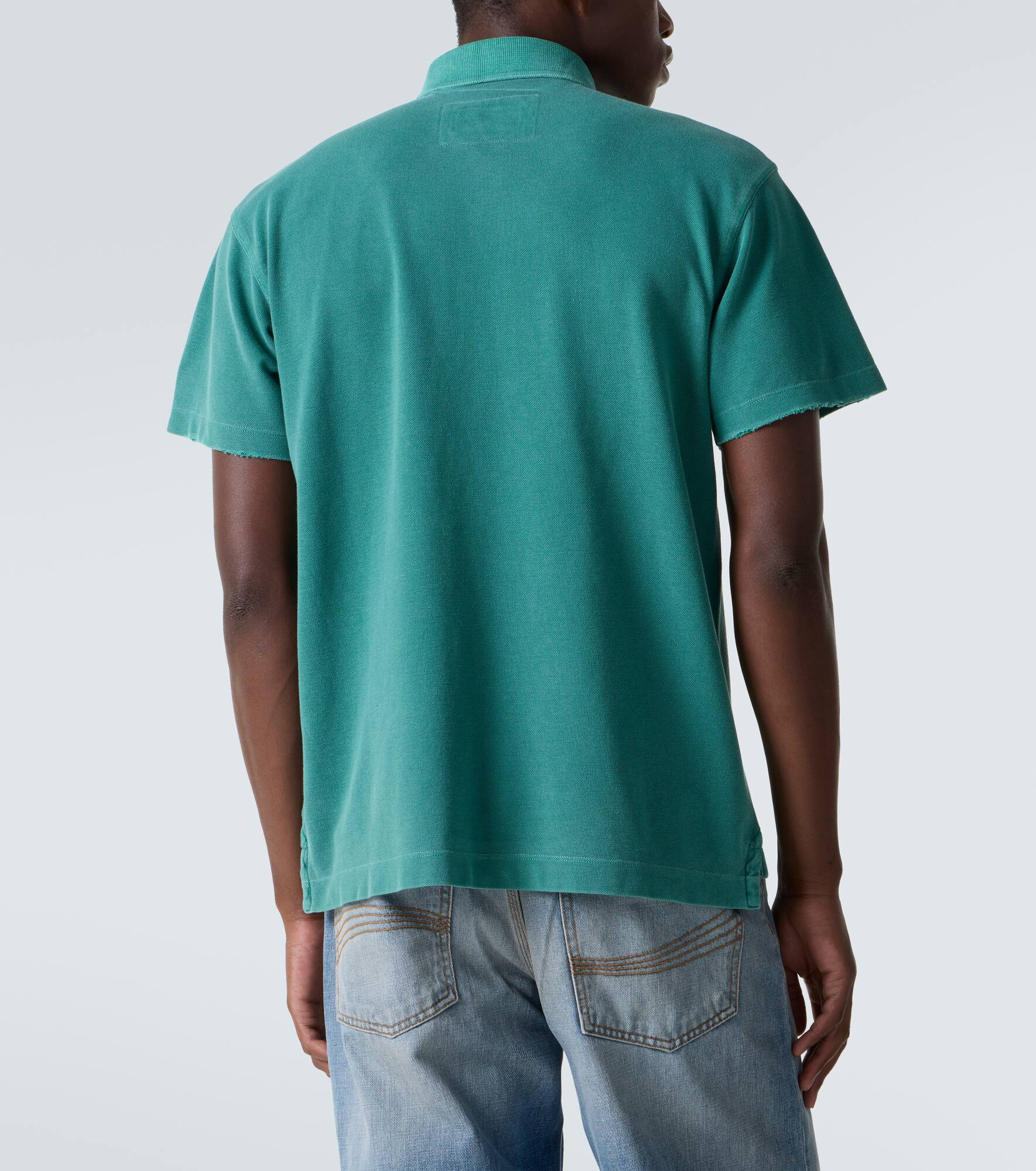 Logo cotton polo shirt - 4