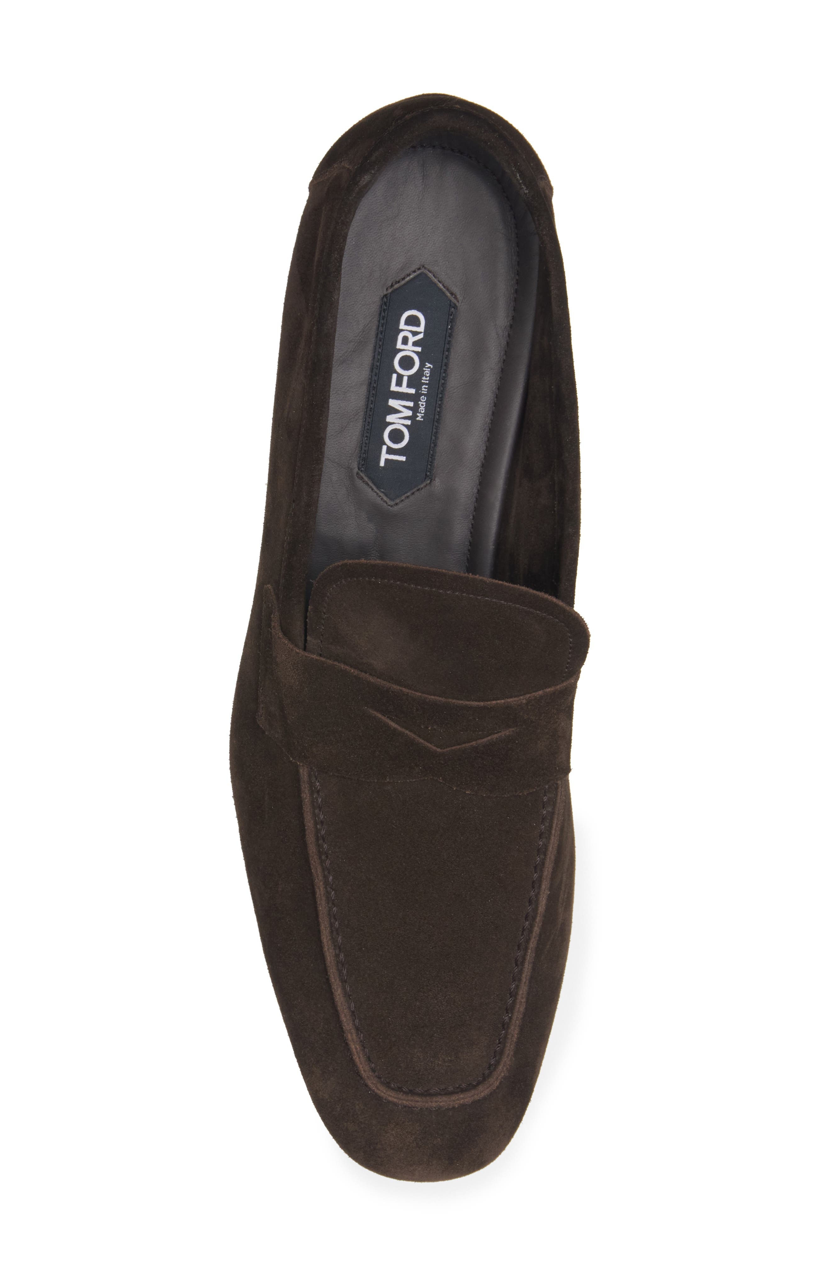 TOM FORD Sean Penny Loafer in 1B004 Brown at Nordstrom - 5