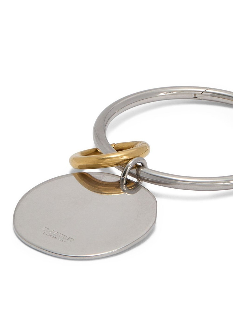 Jil Sander two-tone circular keyring outlook