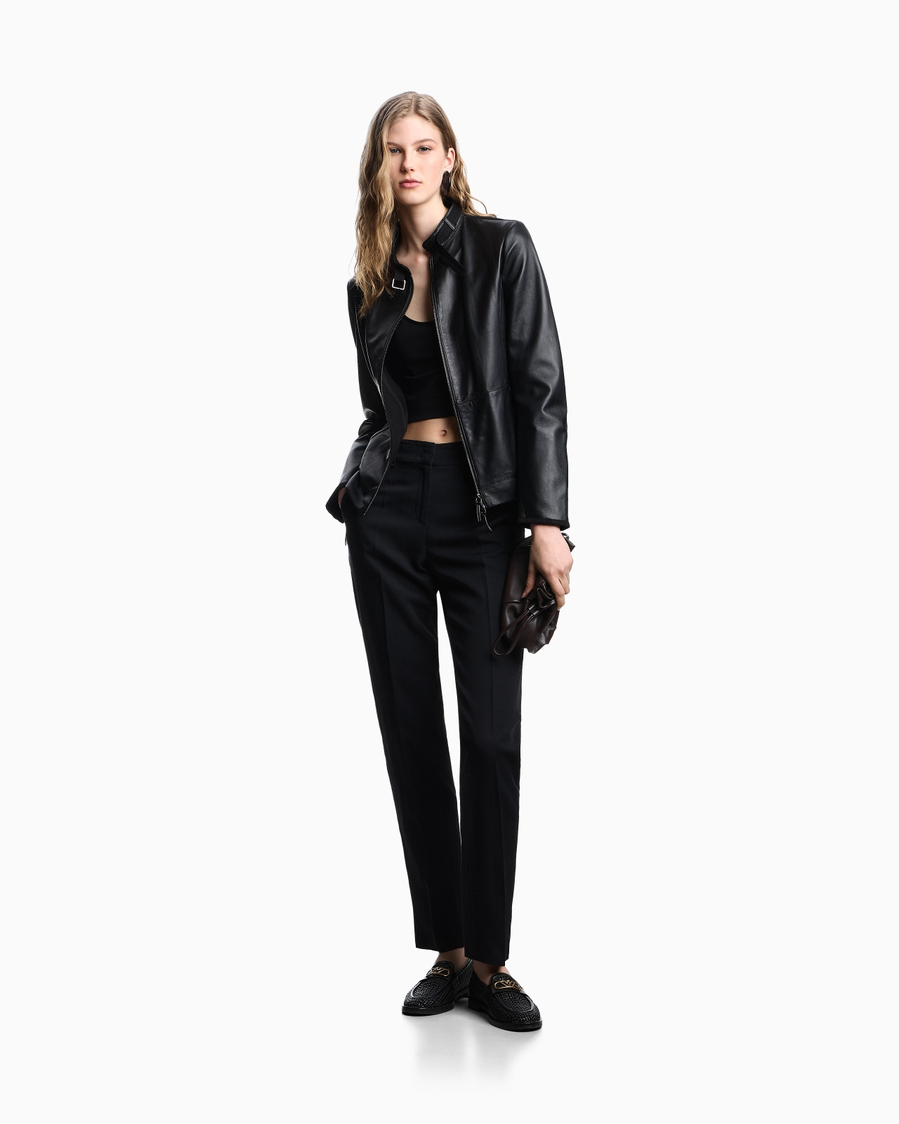 LINEN-BLEND TROUSERS WITH PLEATS - 2
