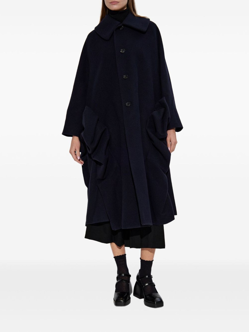 Comme des Garçons Comme des Garçons bow-detail wool coat outlook