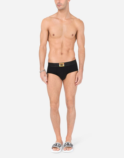 Dolce & Gabbana Two-way-stretch jersey Brando briefs with DG patch outlook