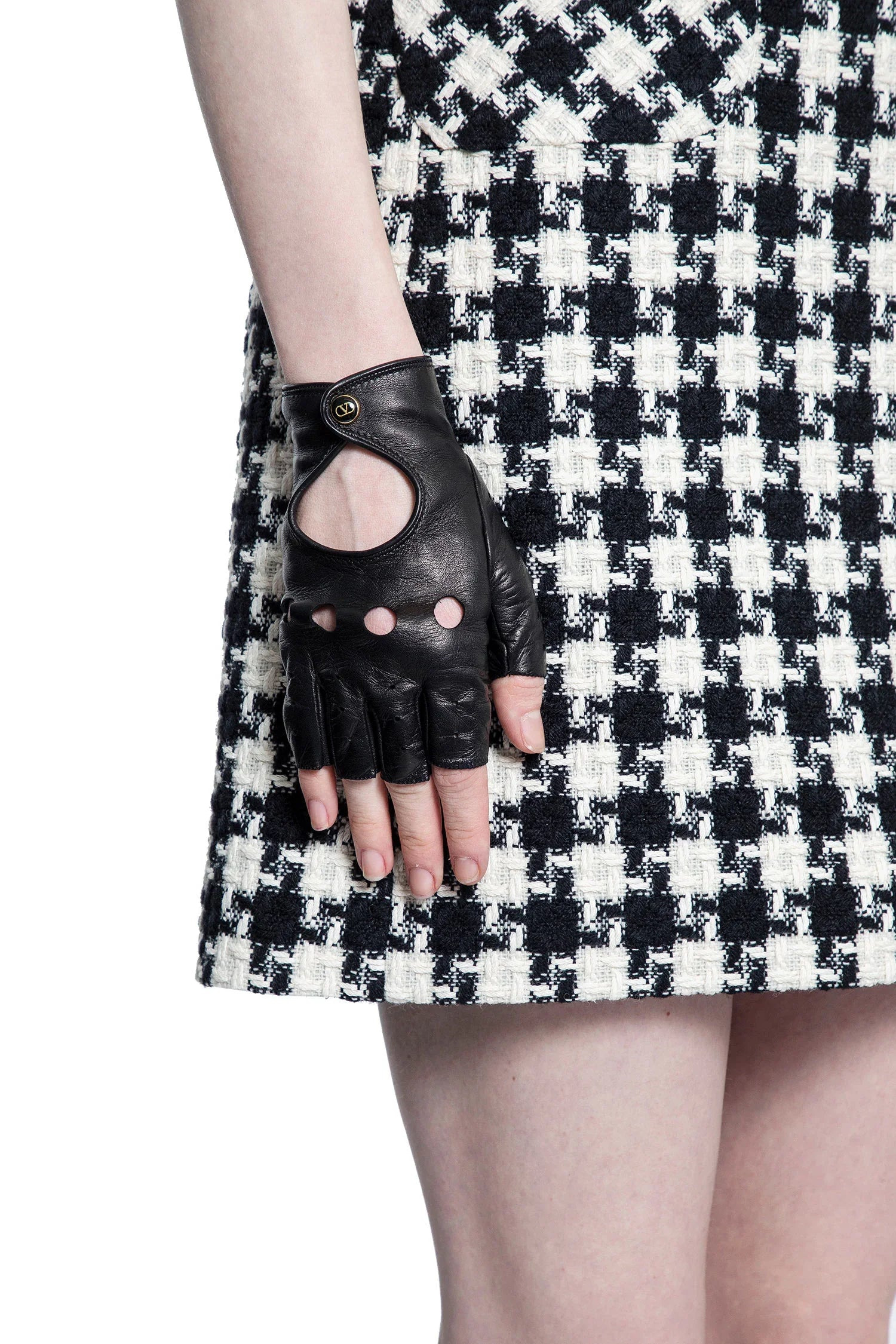 Vlogo-Nappa-Leather-Fingerless-Gloves - 3