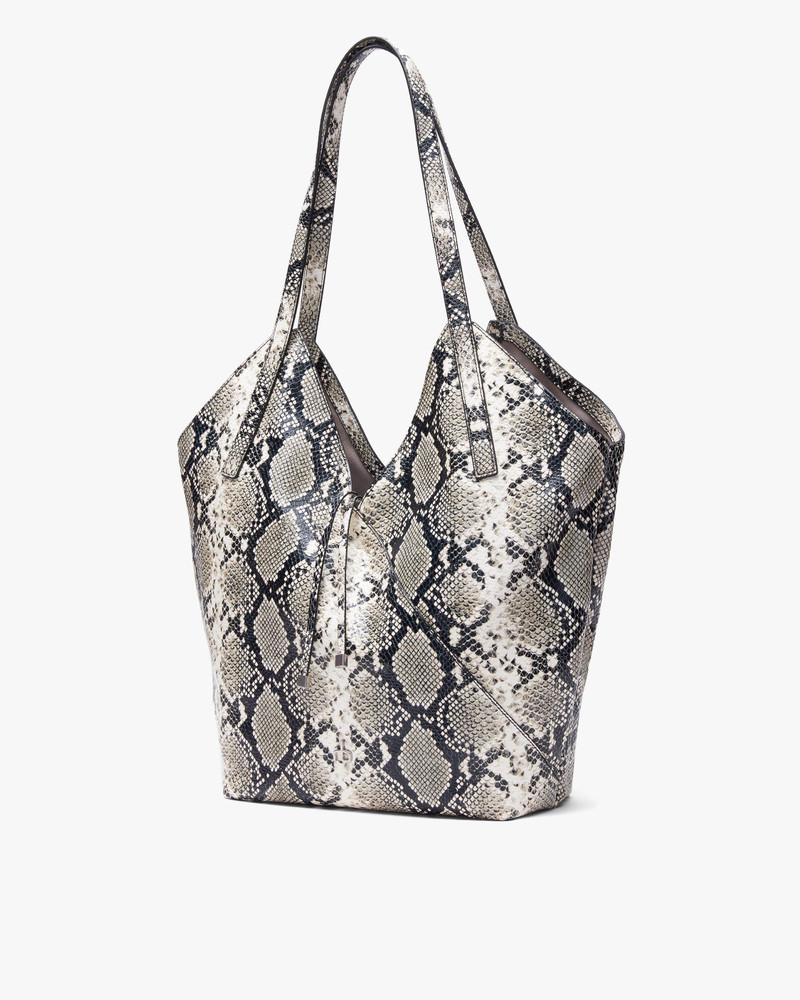Alix Snakeskin Leather Tote 3