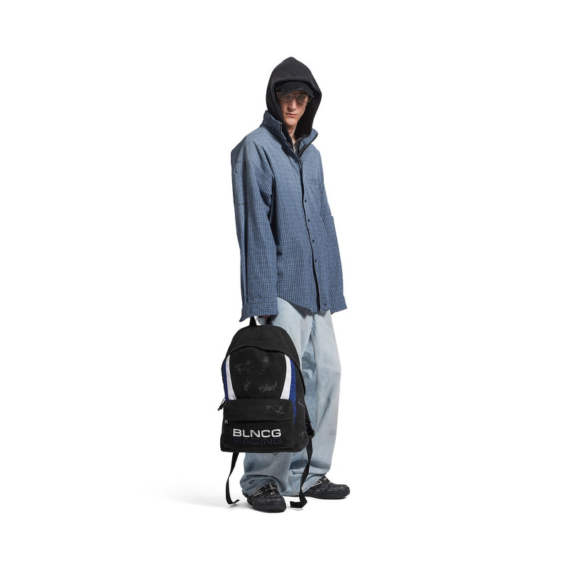 Men's Explorer Backpack in Black/blue/white 6