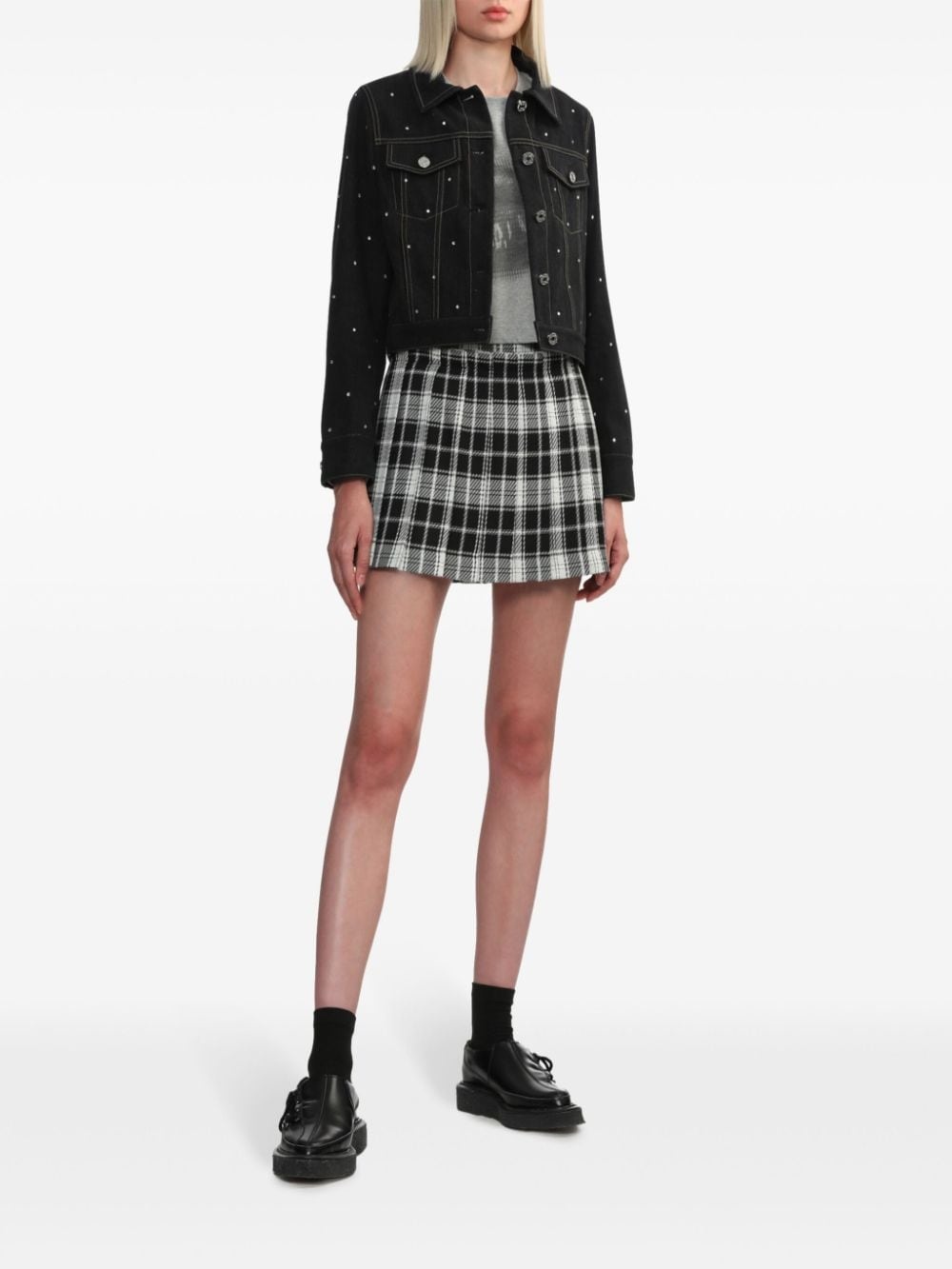 rhinestone-embellished jacket - 2