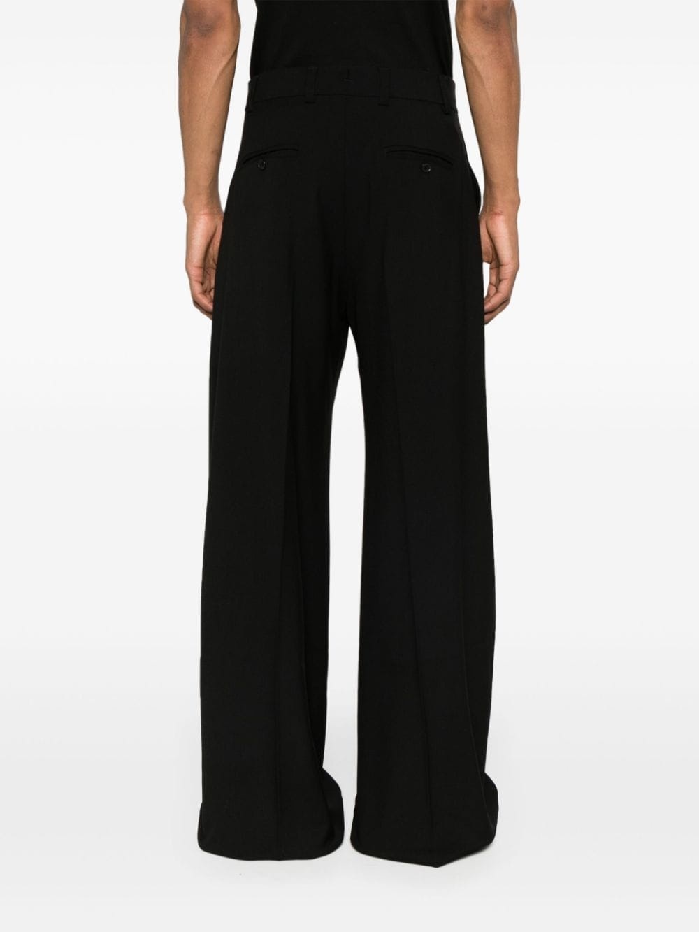 high-waist wide-leg trousers - 5