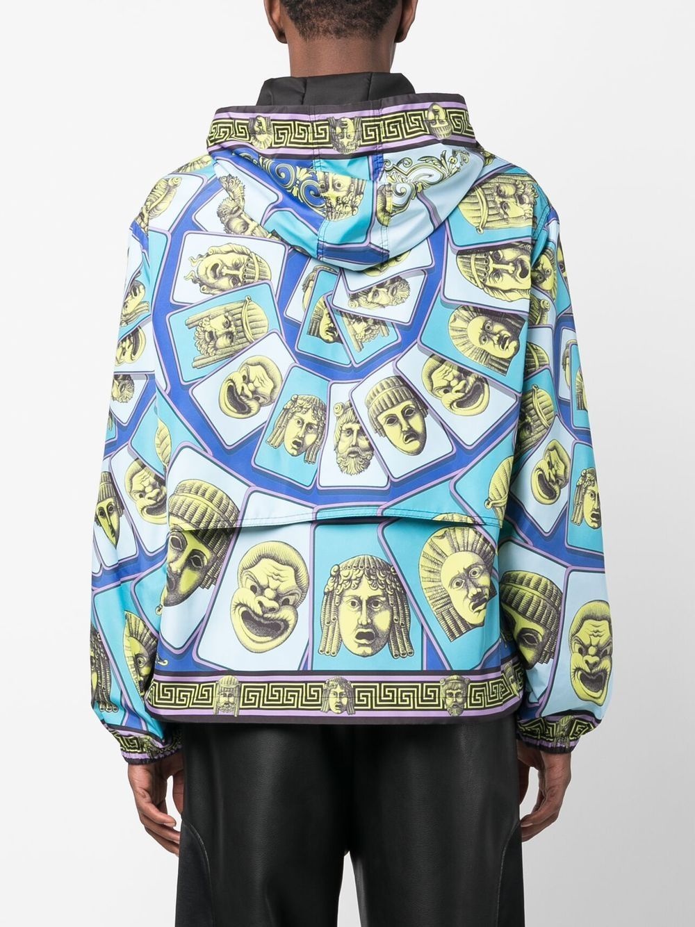 VERSACE zip-up printed jacket | REVERSIBLE