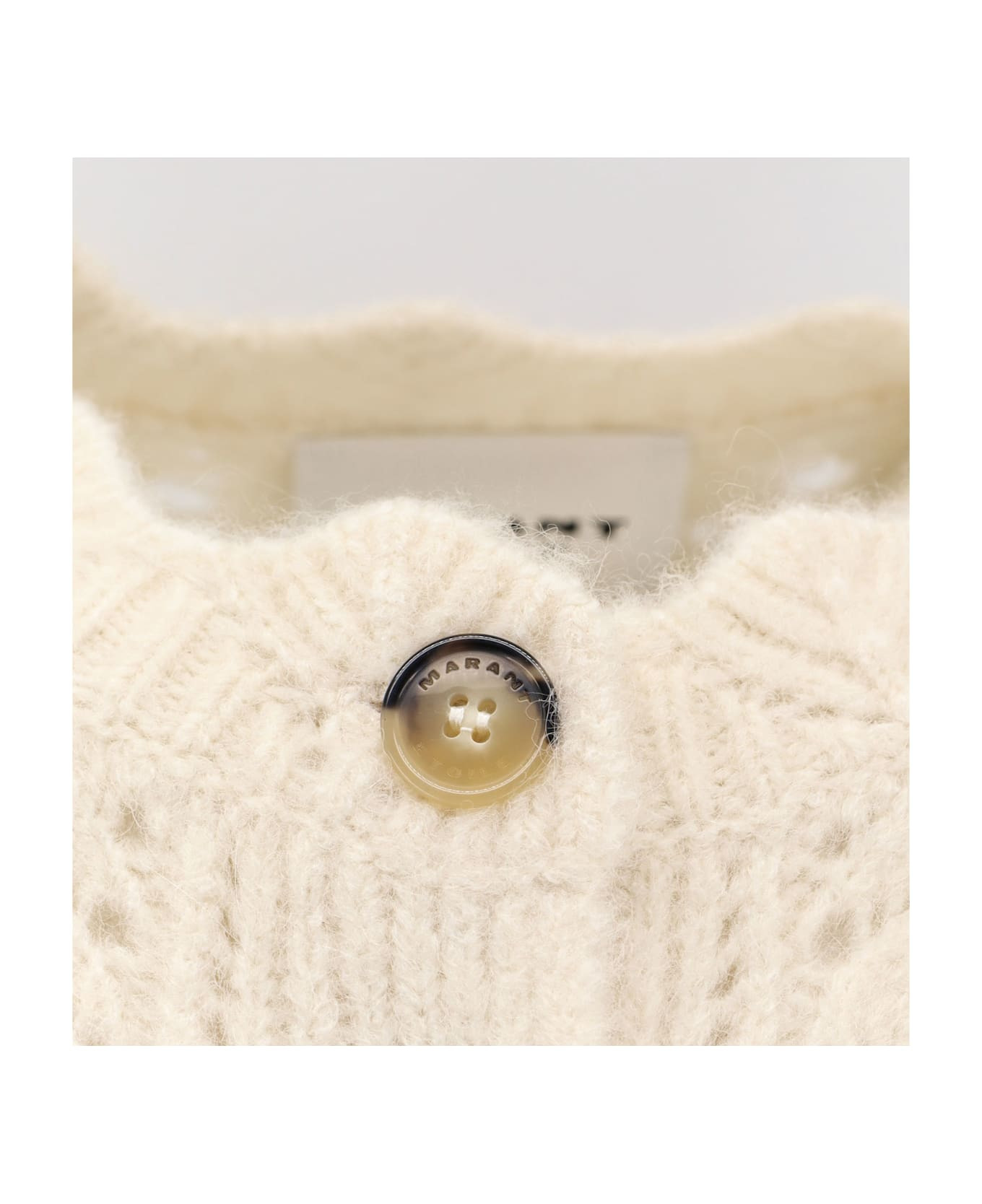 Maxine Perforated Alpaca Blend Cardigan - 3