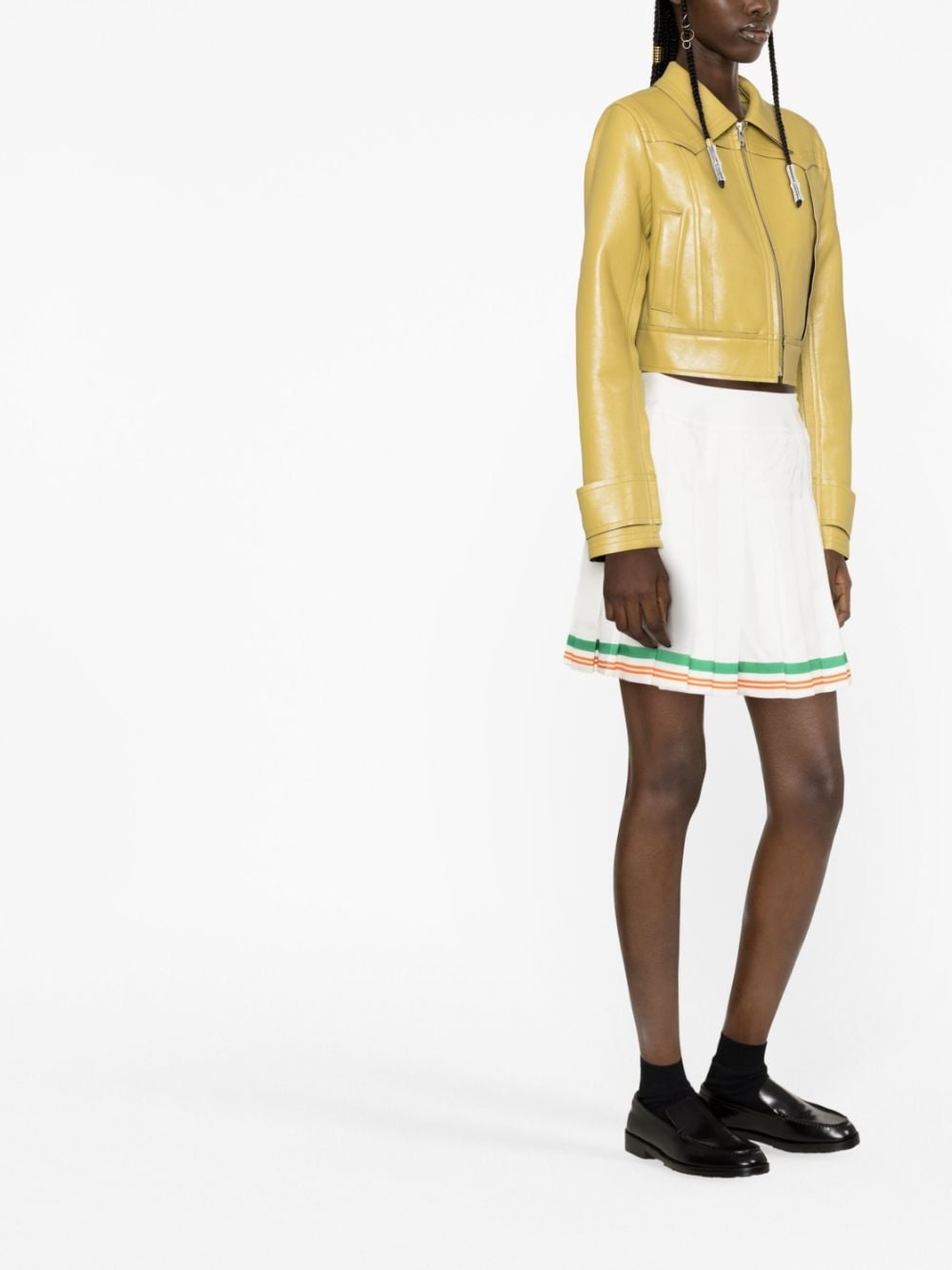 high-waisted A-line skirt - 4