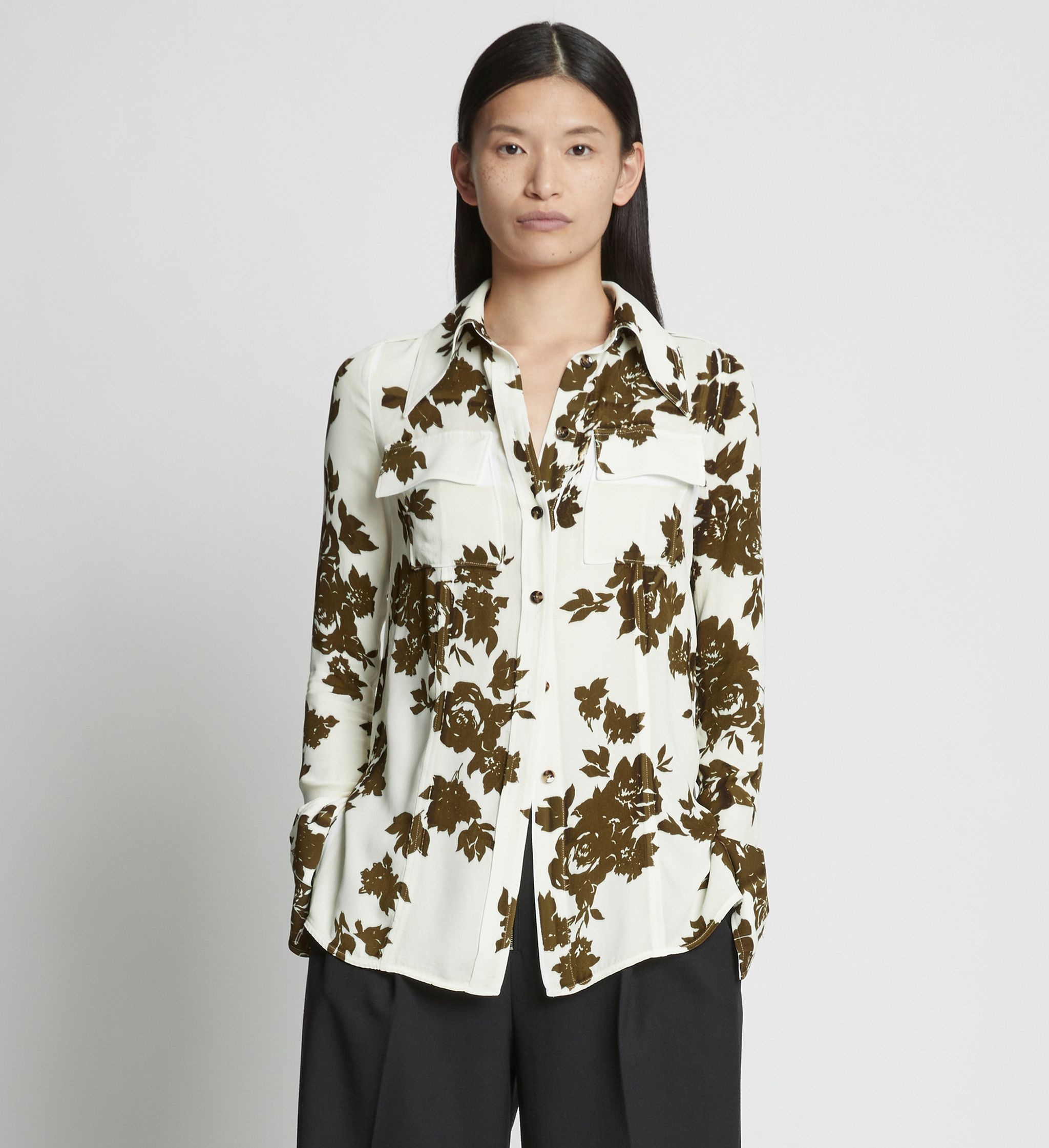 Floral Garment Printed Shirt - 2