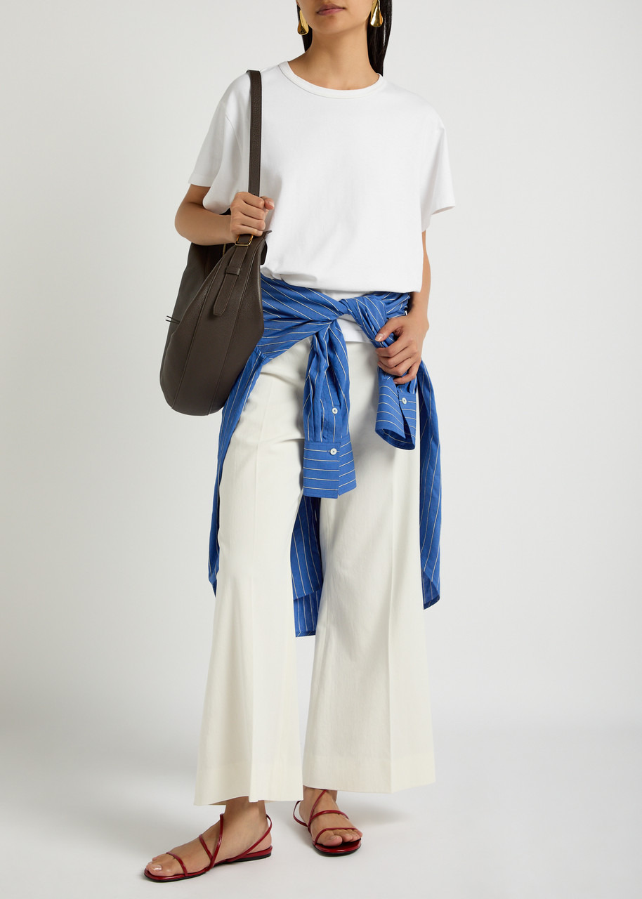 Khaite Walter Flared-leg Cotton Trousers - 4