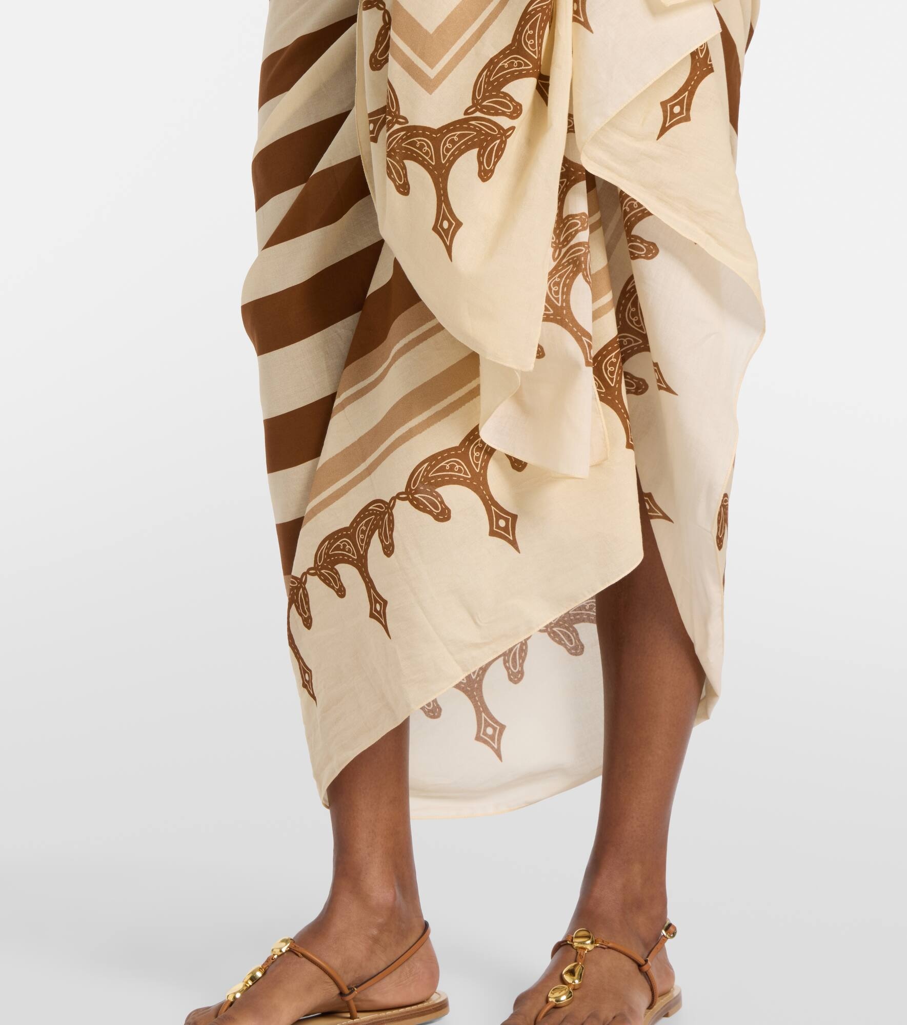 Cotton printed beach cover-up - 5