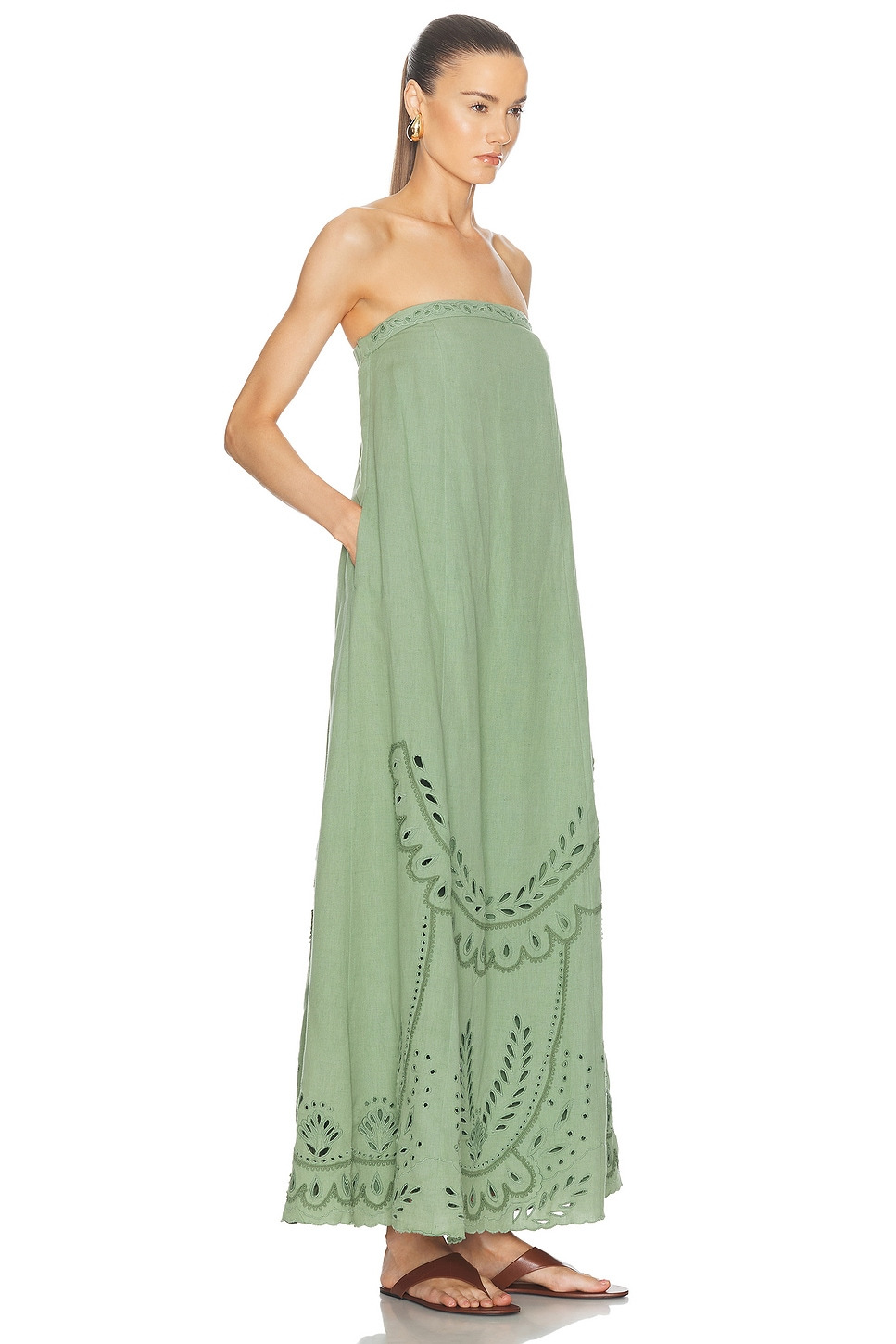 Alya Strapless Long Dress - 2