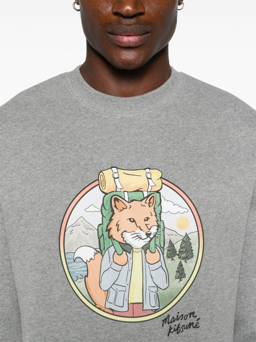 Maison Kitsuné fox-print sweatshirt | REVERSIBLE