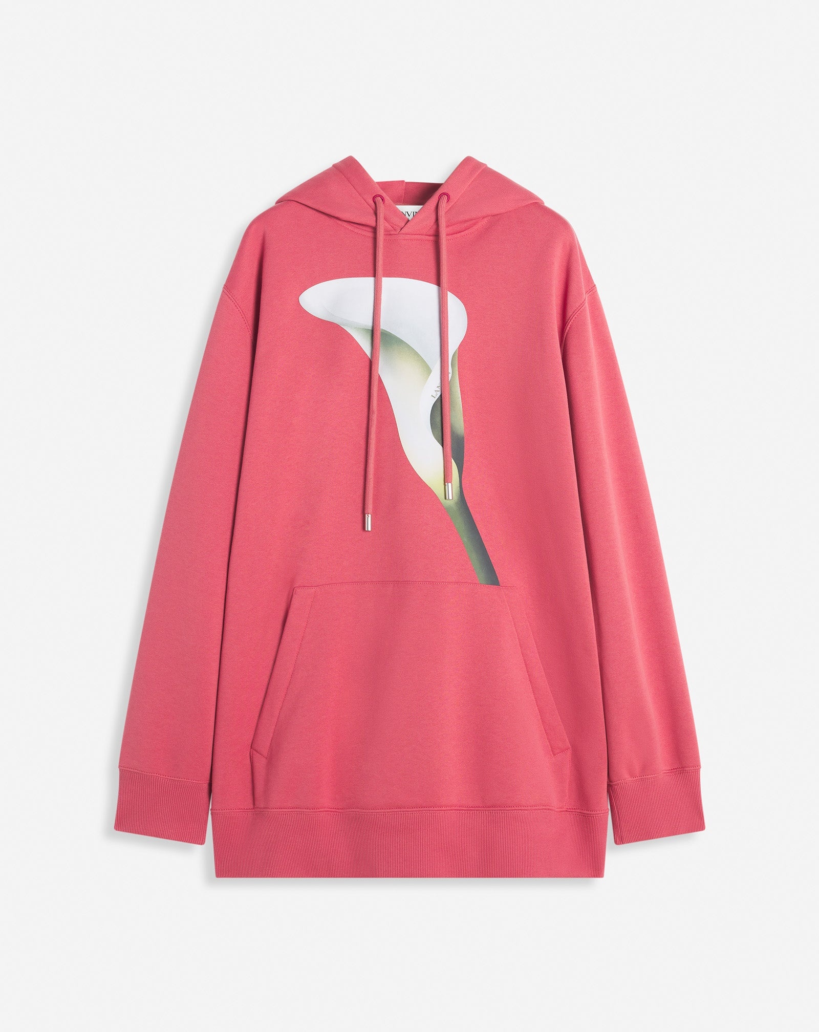 OVERSIZED HOODIE WITH CALLA LILY PRINT - 1
