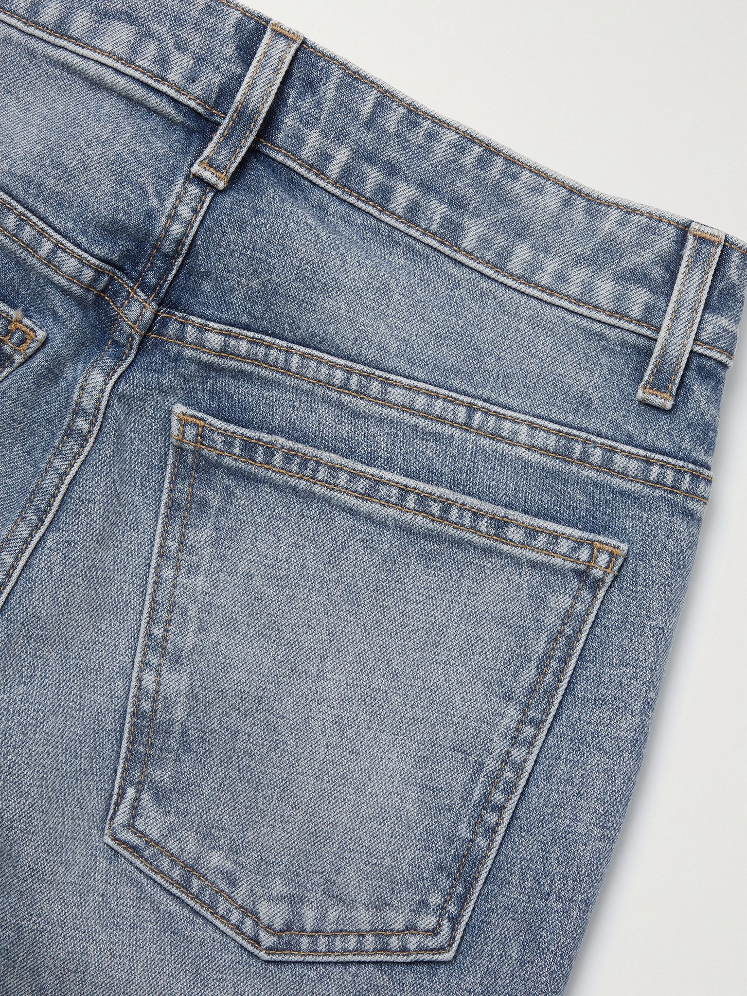 Abigail Stretch cropped high-rise straight-leg jeans Light denim - 6