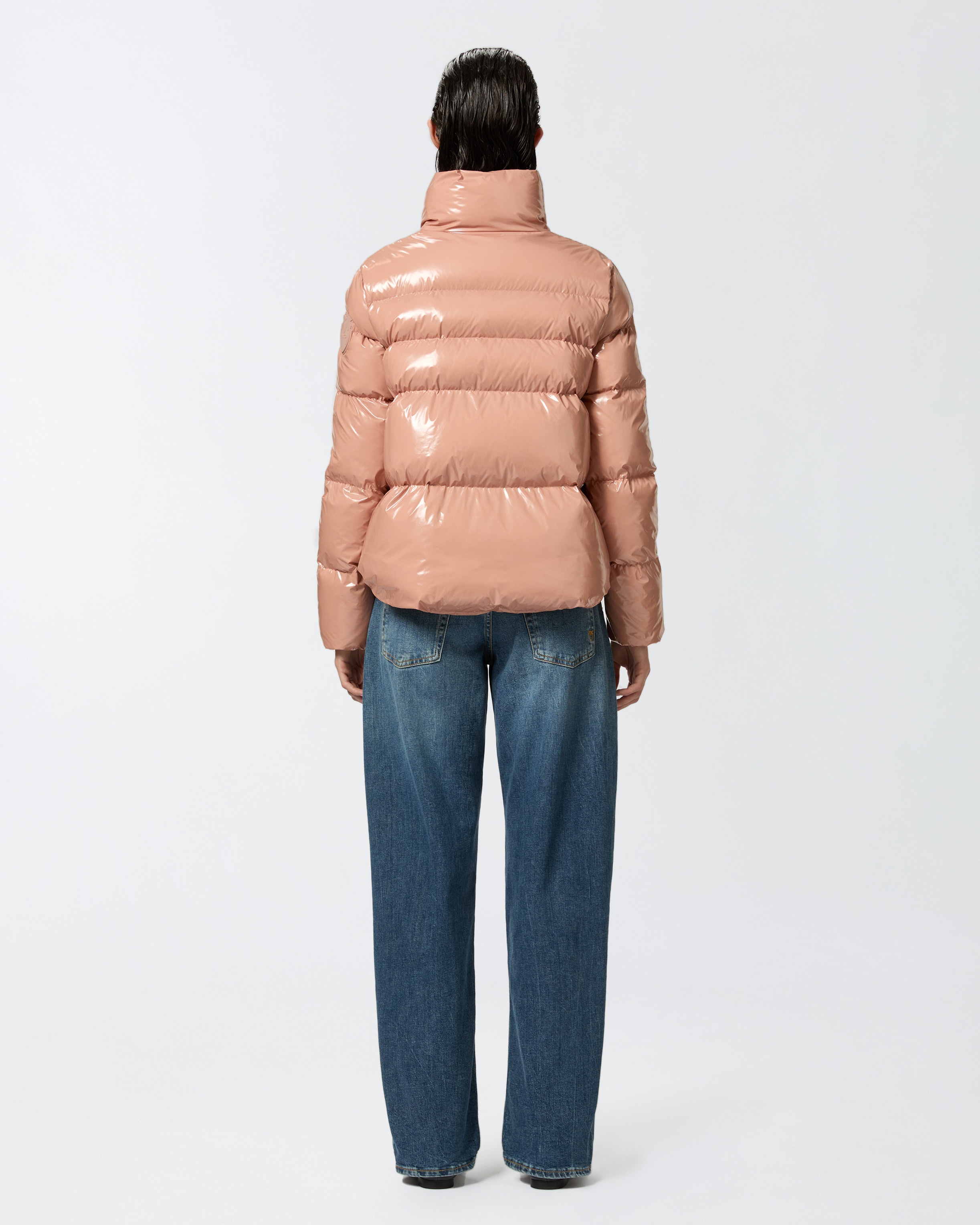 PADDED CRYSTAL NYLON PEA JACKET - 4