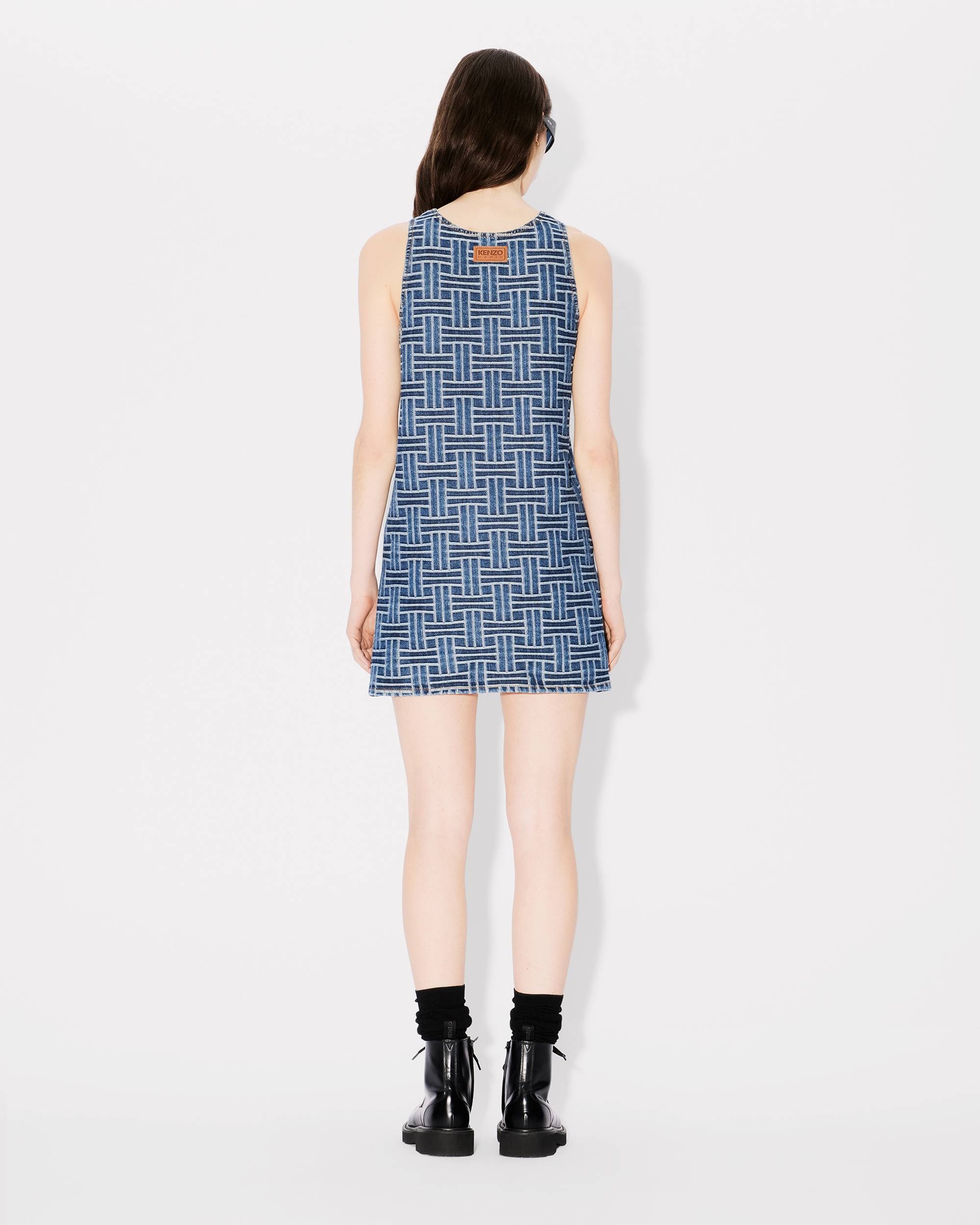 'KENZO Weave' dress in japanese denim - 4