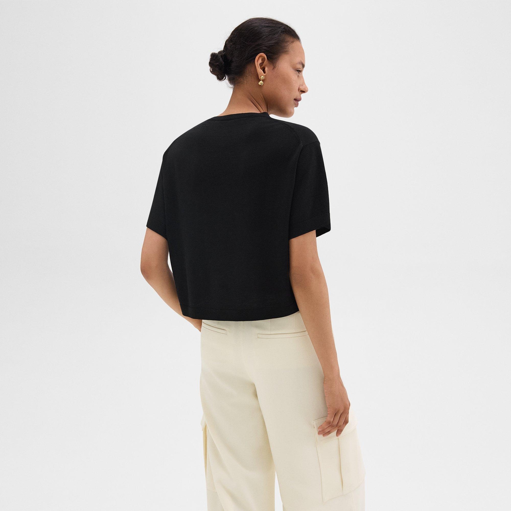 Boxy Tee in Regal Wool - 4