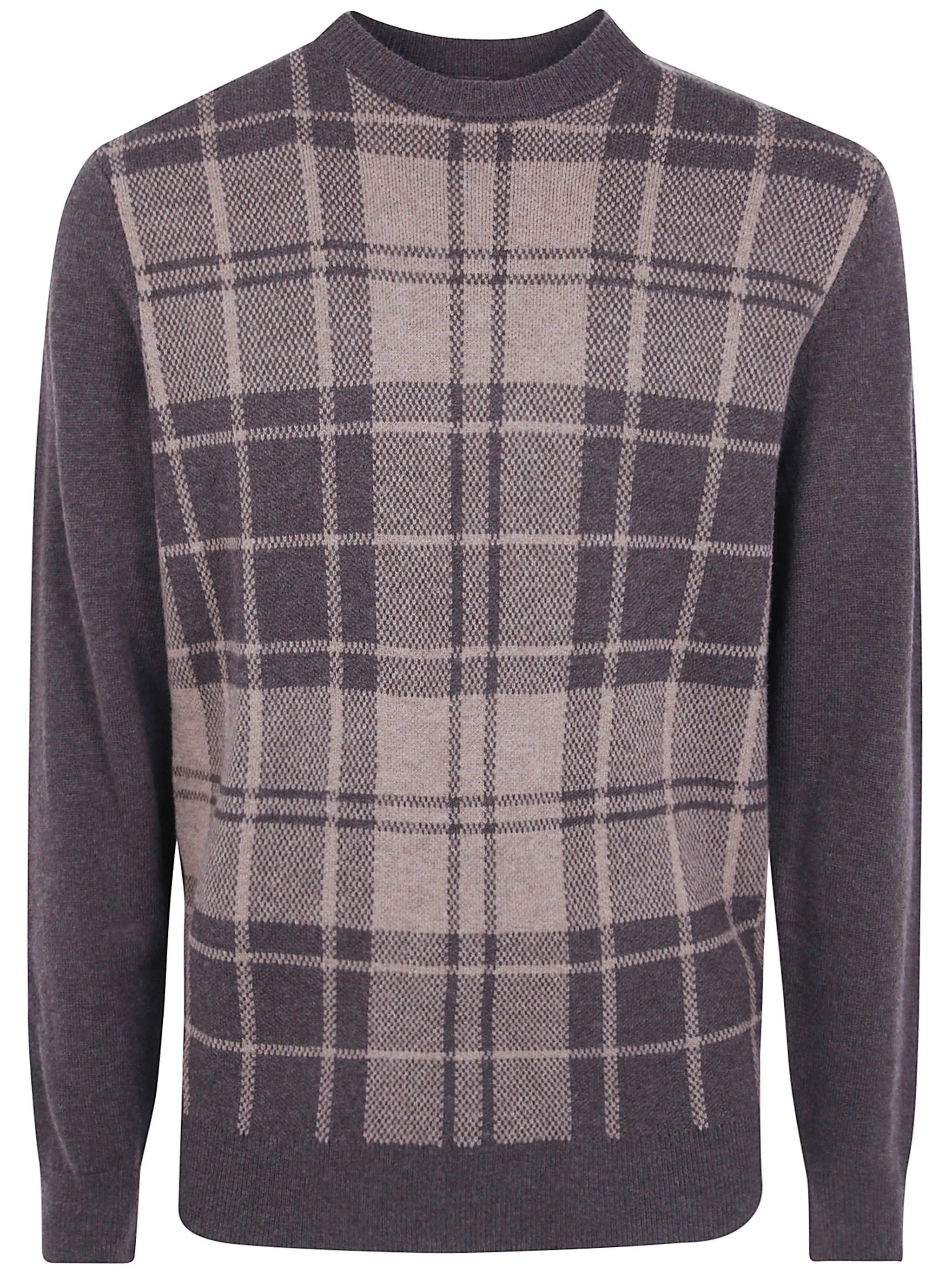 Crewneck Sweater "Mineral Tartan" - 1