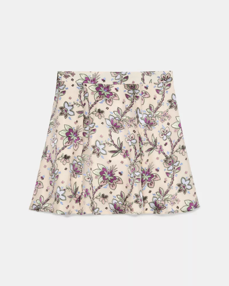 Satin Devore Mini Skirt 1