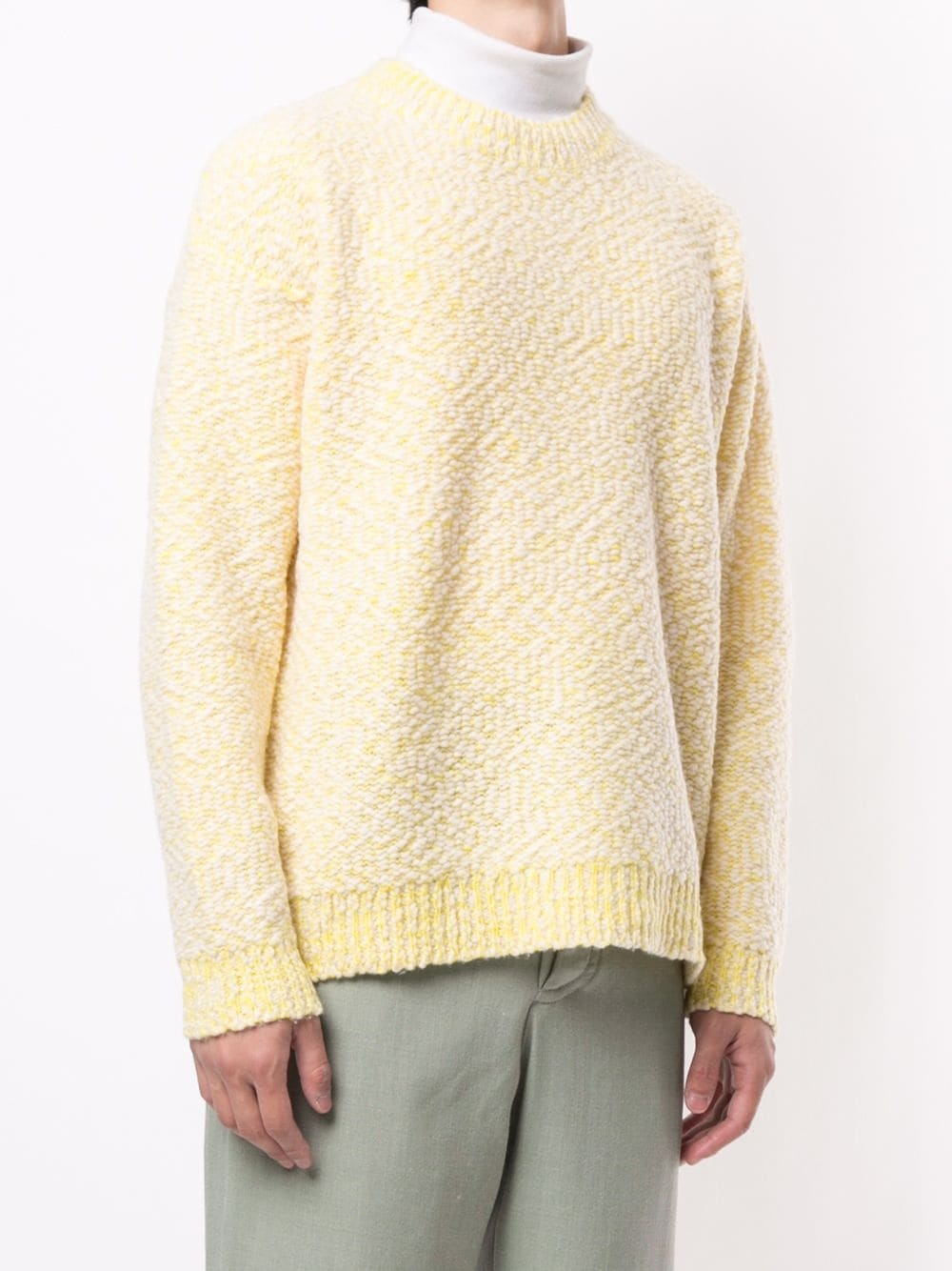 textured knit jumper - 3