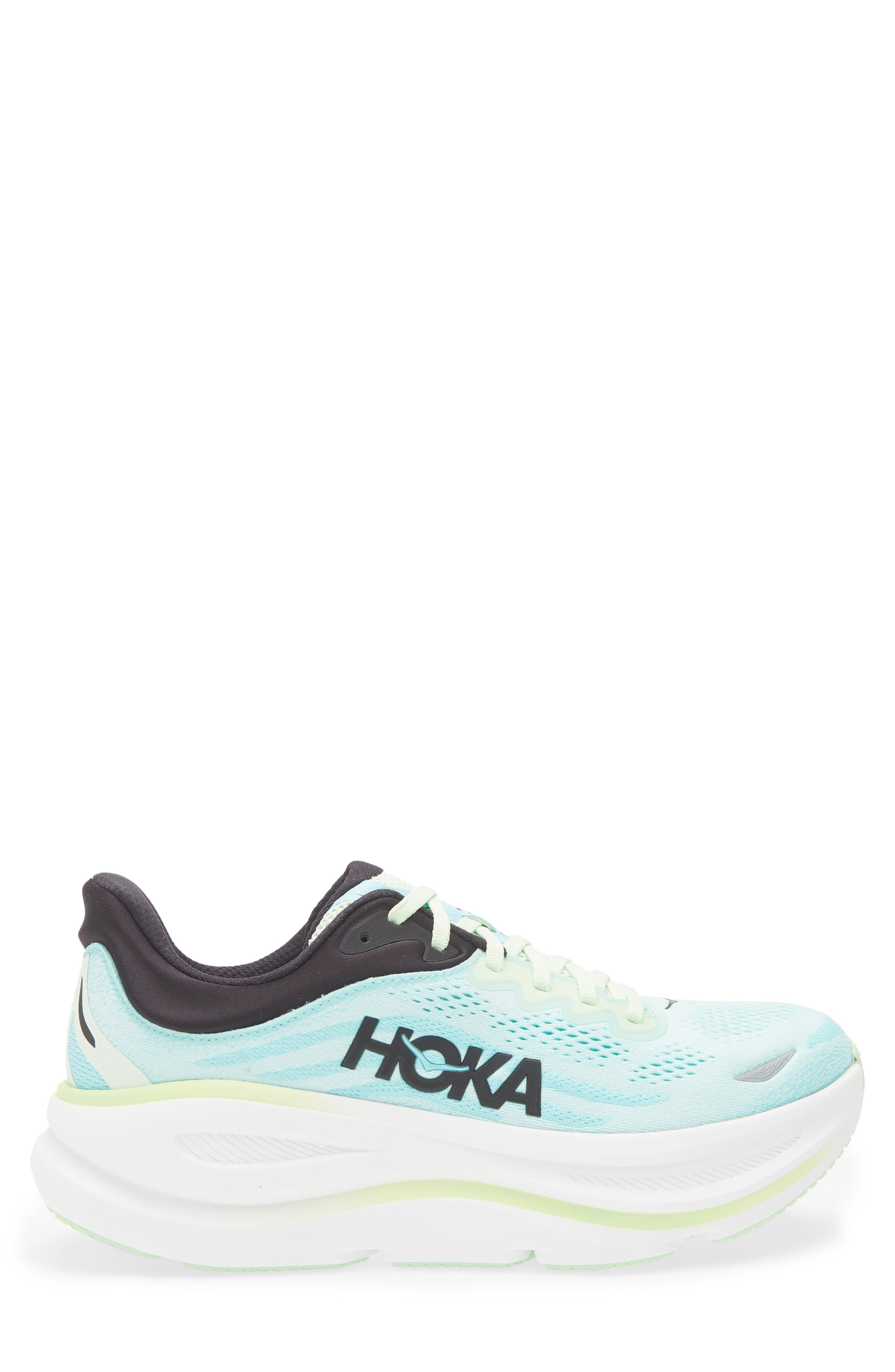 HOKA Bondi 9 Running Shoe in Luna Moth /Blue Spark at Nordstrom - 3
