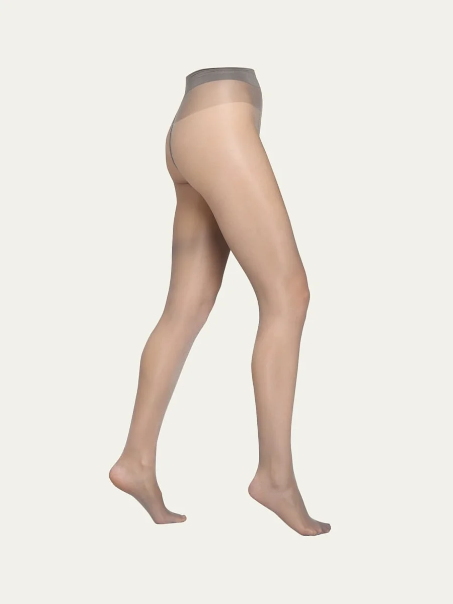 Satin Touch Sheer Tights - 1