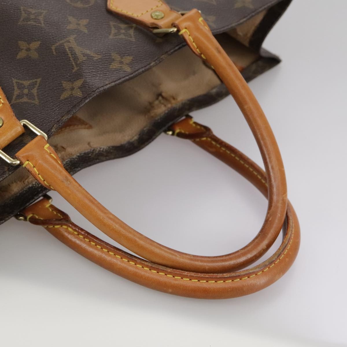 LOUIS VUITTON Monogram Sac Plat Hand Bag M51140 - 7