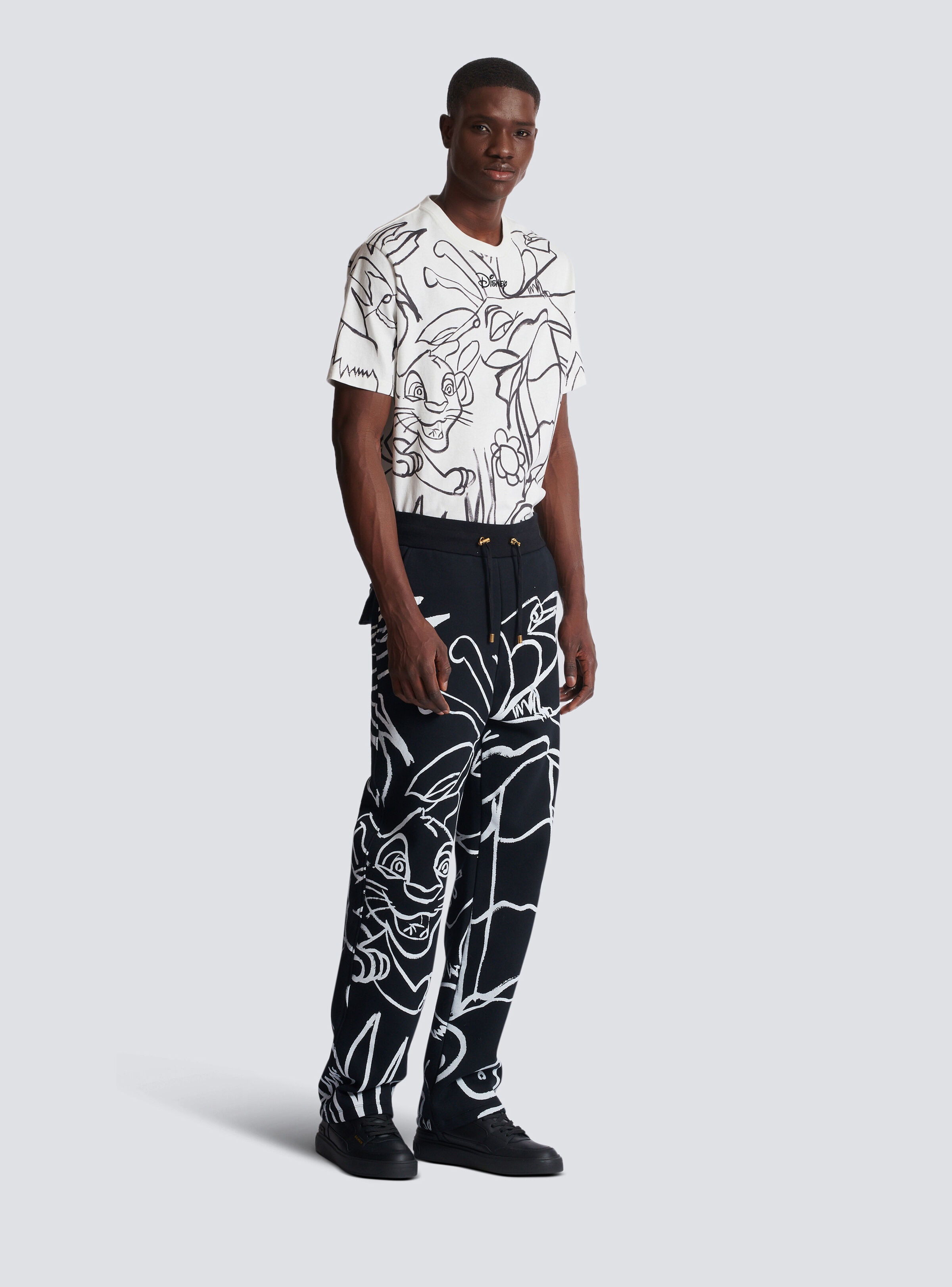 Disney x Balmain: The Lion King - Joggers with Enfant Précoce print - 3