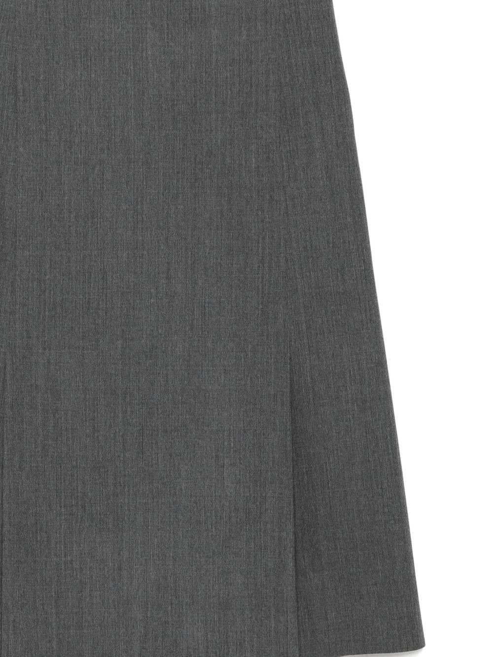 wool pleated skirt - 3