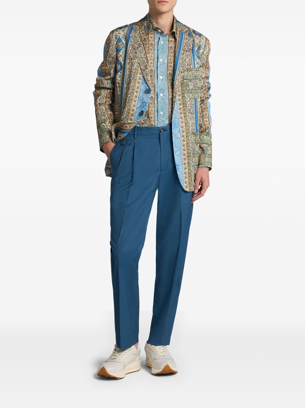 partially-linted blazer - 2