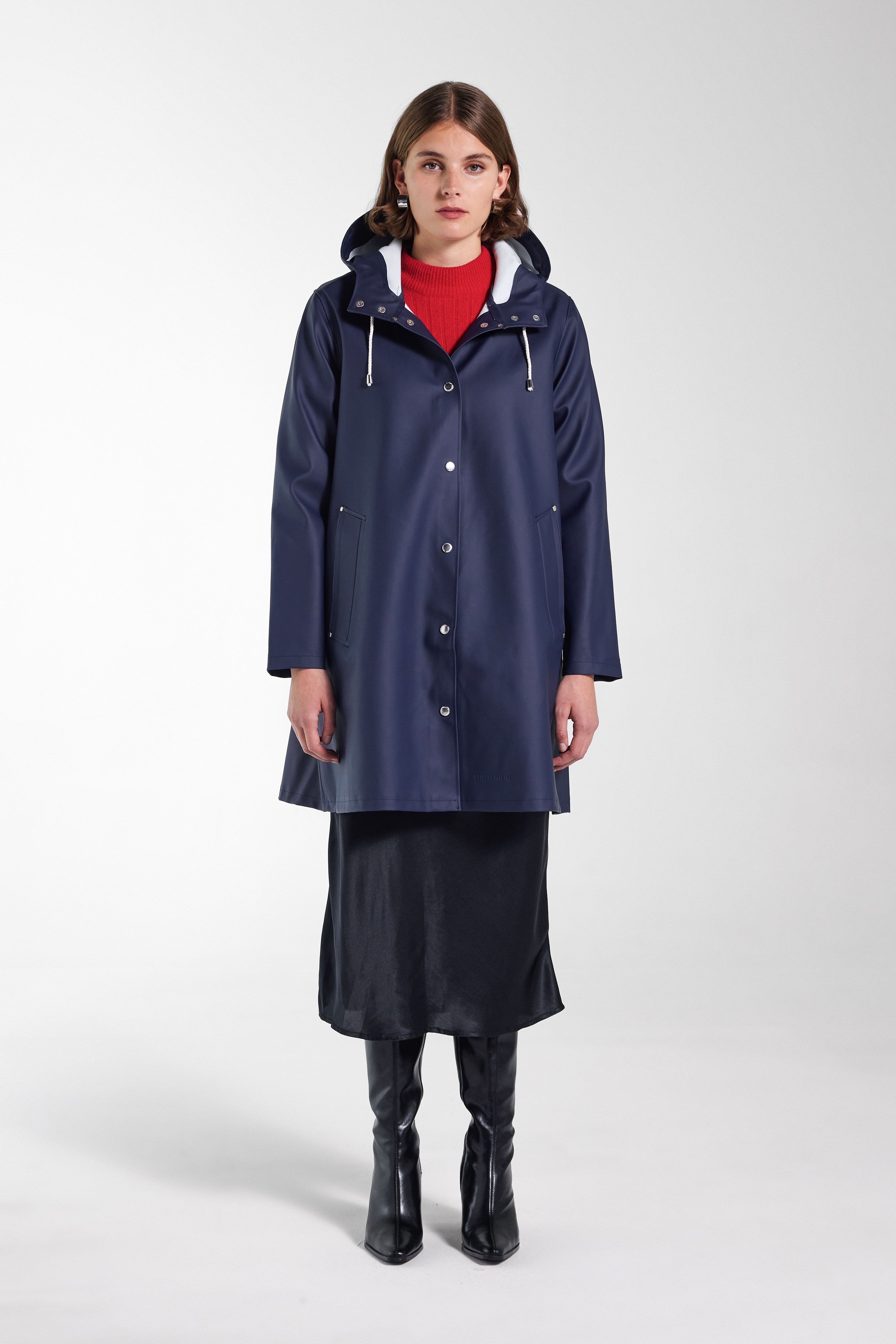 Mosebacke Raincoat Navy - 4