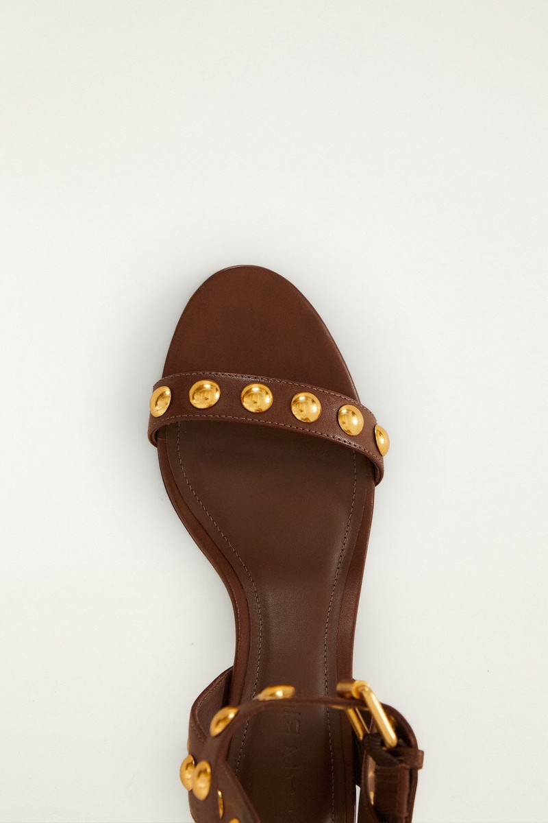 Leather Block Sandal 5