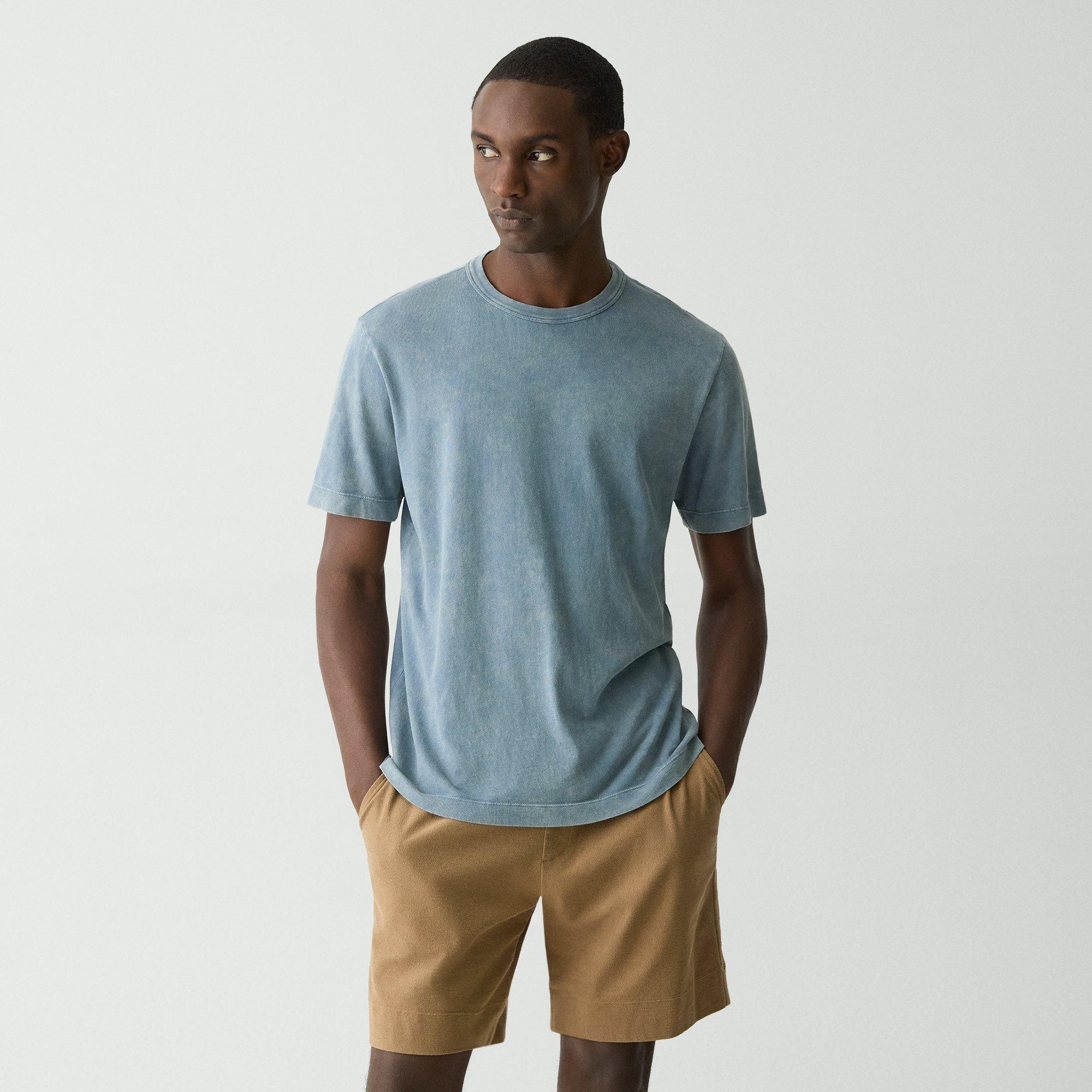 Ribbed Crewneck Tee in Fade Jersey - 2