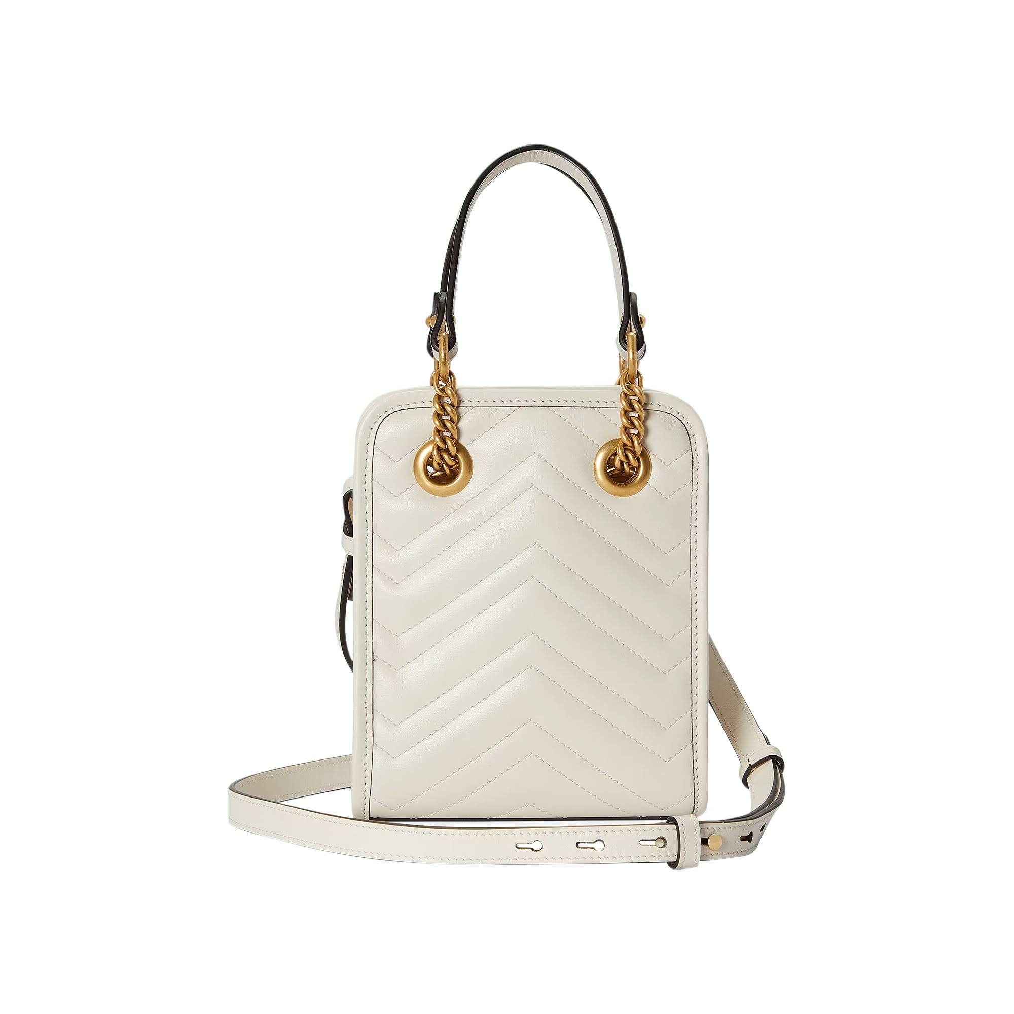 Gucci GG Marmont Matelassé Mini Bag 'White' - 2